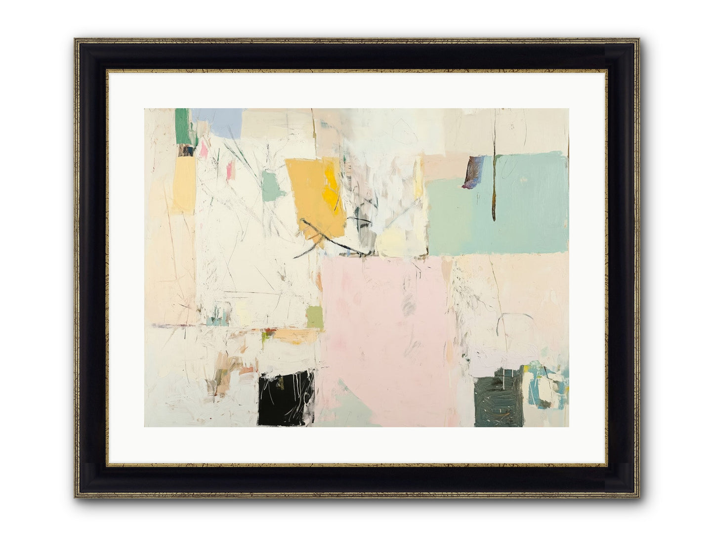 Rivendell Framed Print - Black & Gold 24x18