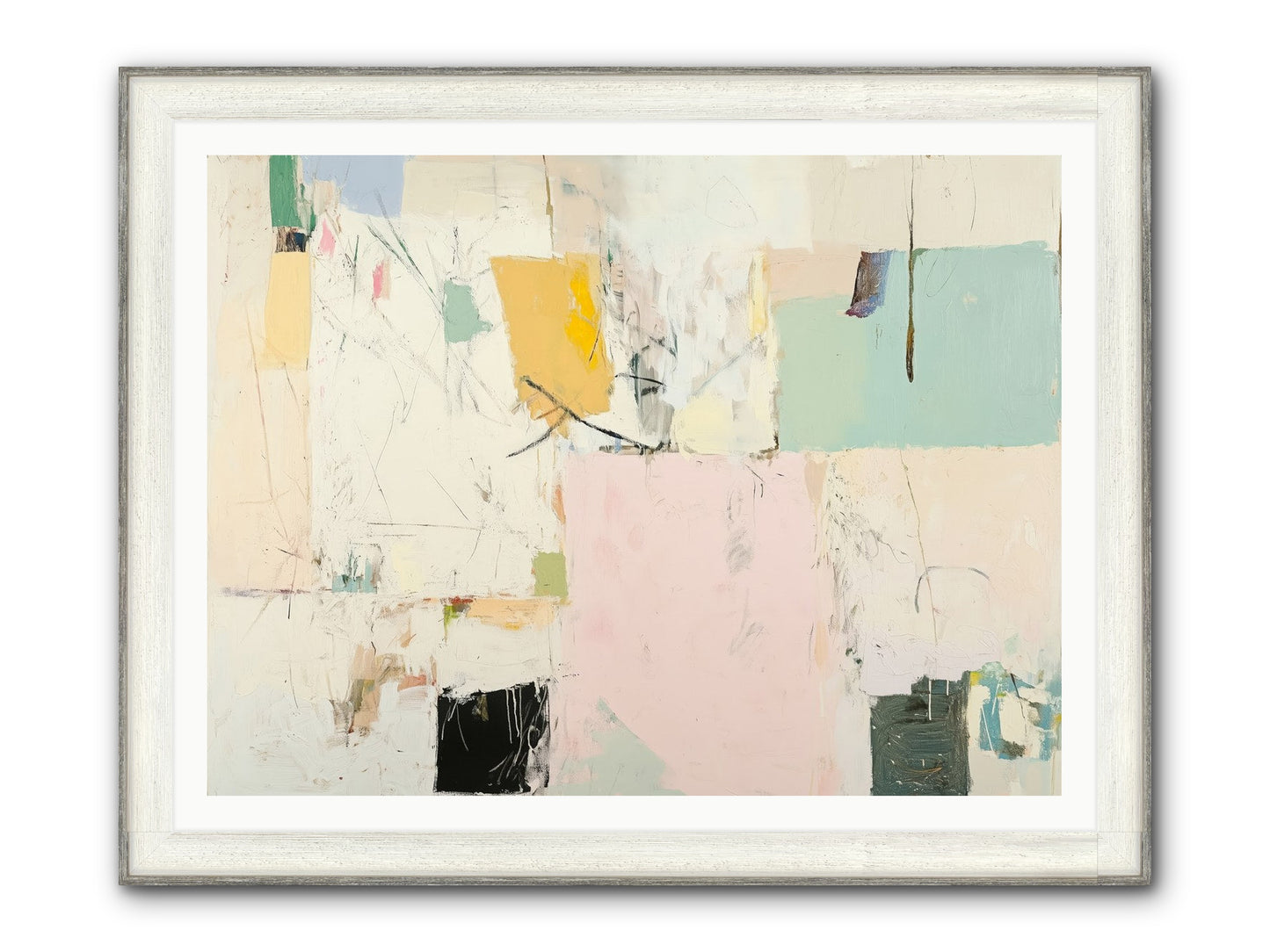 Rivendell Framed Print - Driftwood White 48x36