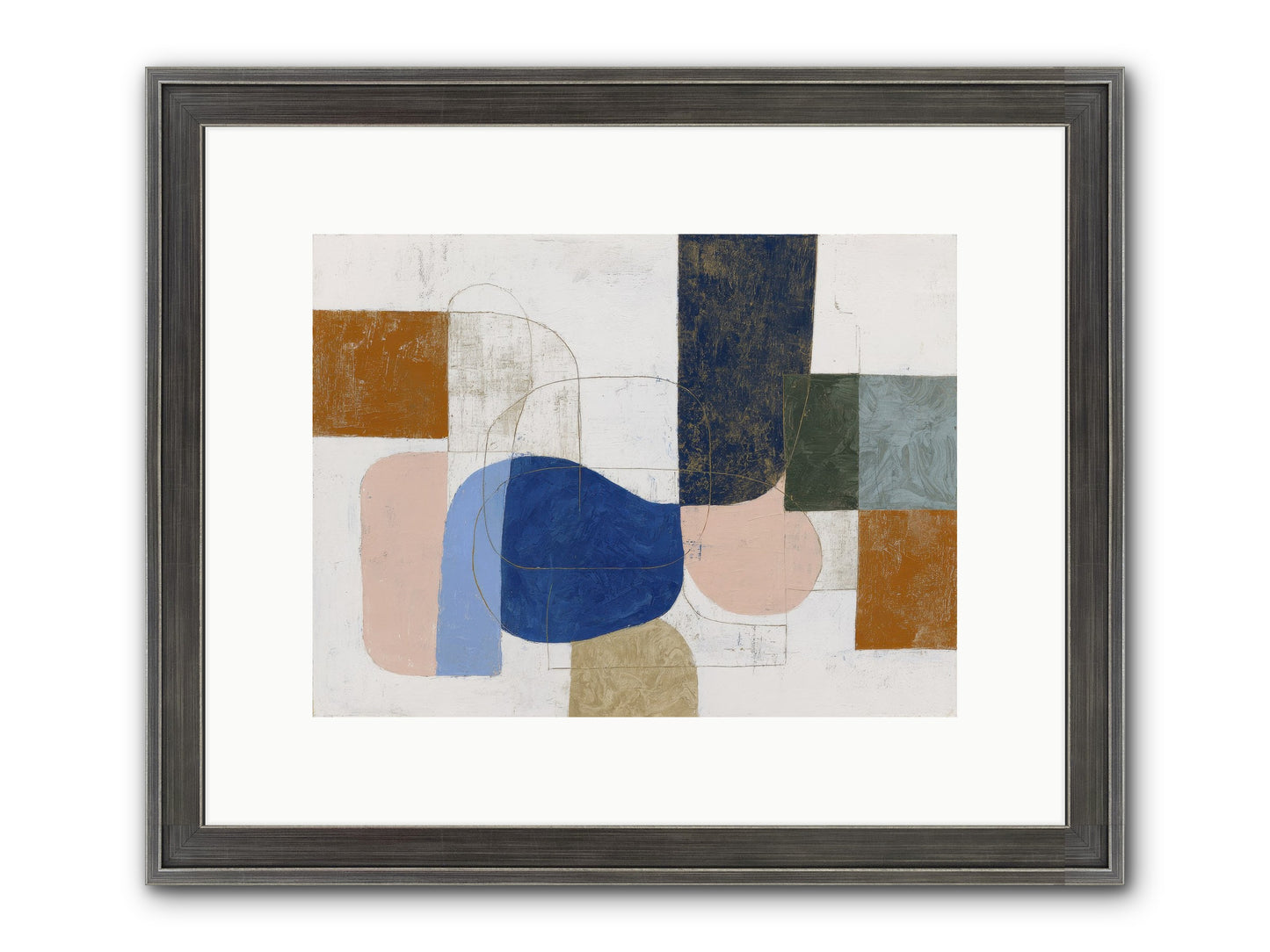 Rivenhall Moor Framed Print - Slimwoods Black/Silver 12x9