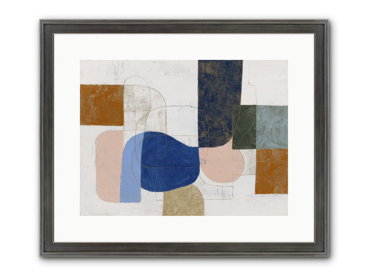 Rivenhall Moor Framed Print - Slimwoods Black/Silver 16x12