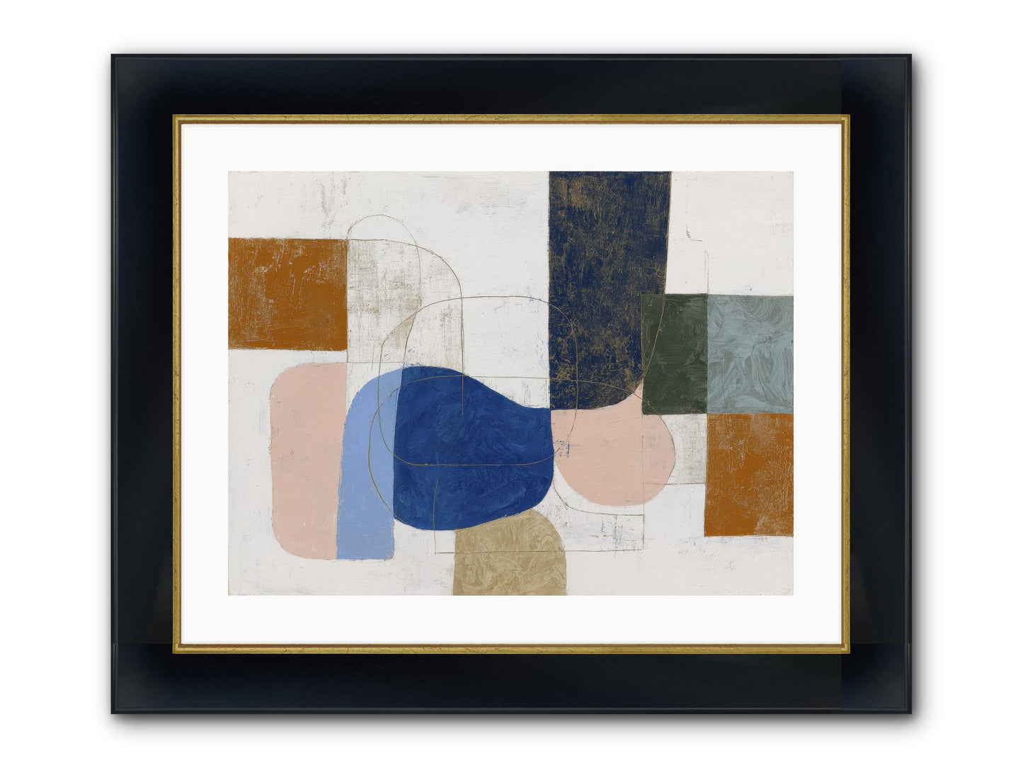 Rivenhall Moor Framed Print - Wide Black w/Gold 24x18
