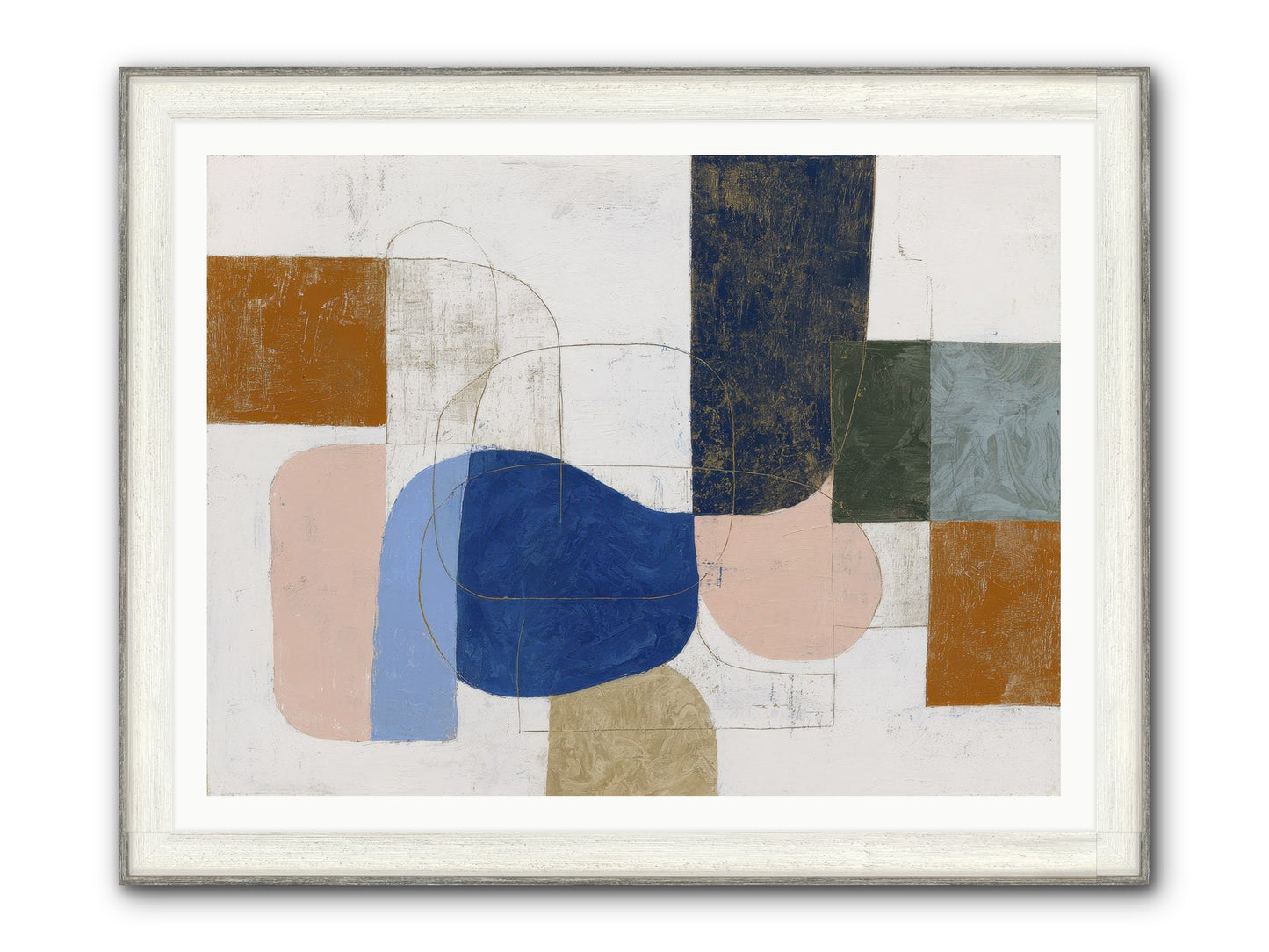 Rivenhall Moor Framed Print - Driftwood White 48x36