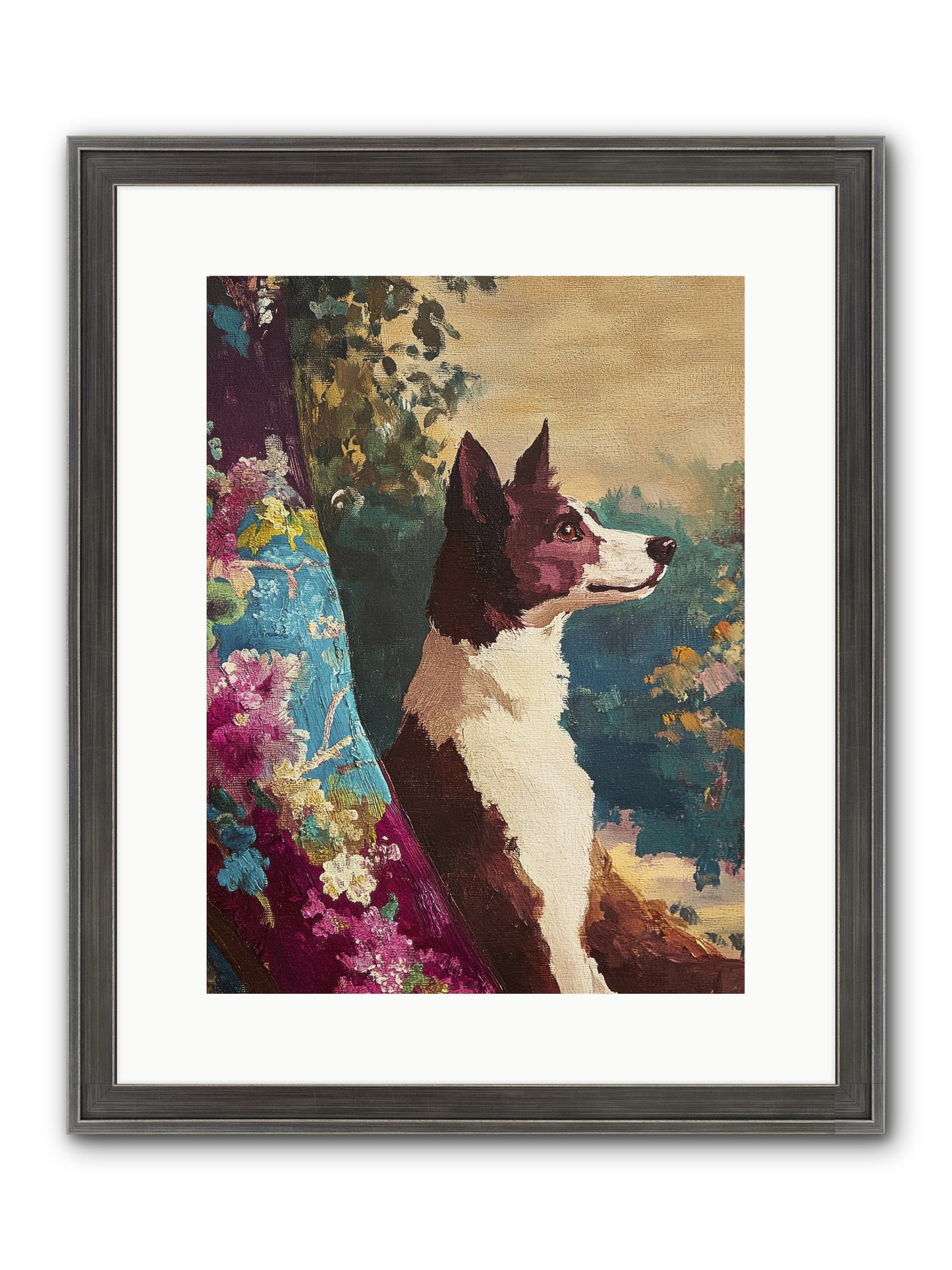 River Framed Print - Slimwoods Black/Silver 12x16
