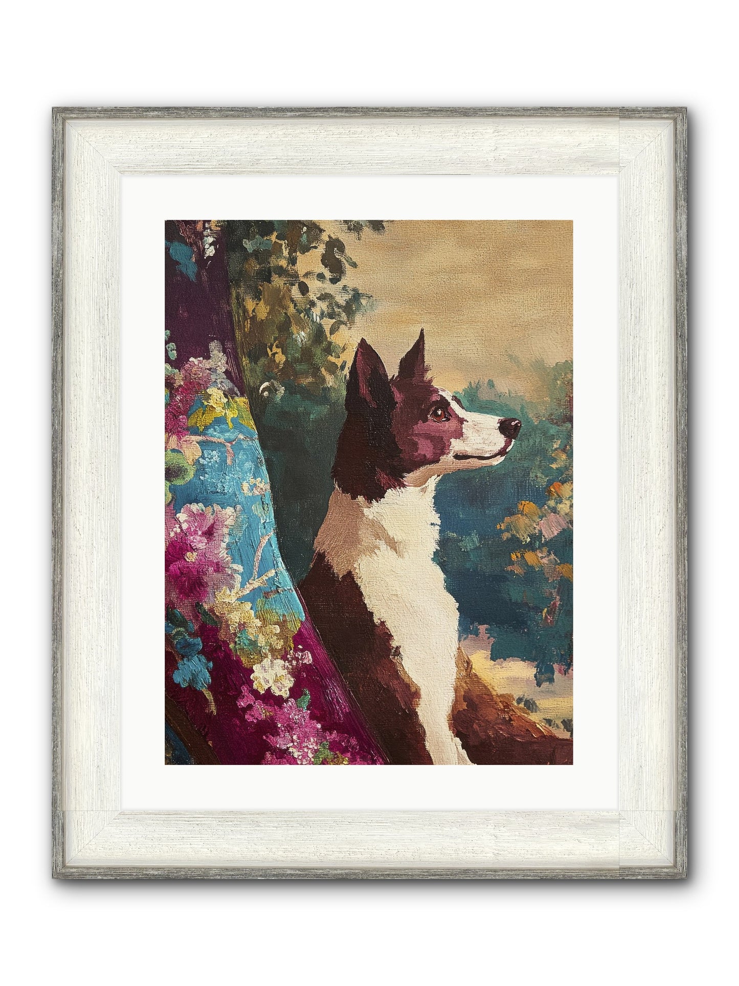 River Framed Print - Driftwood White 18x24