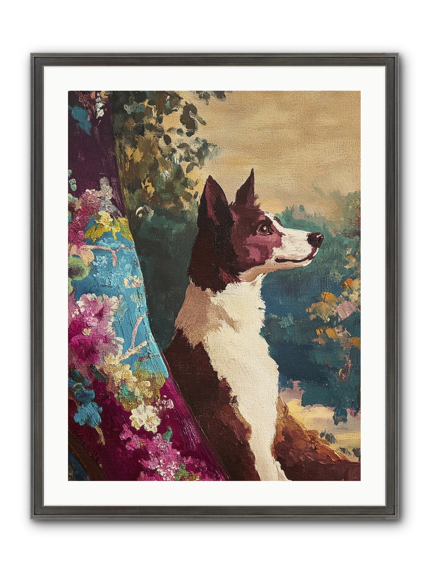 River Framed Print - Slimwoods Black/Silver 24x32