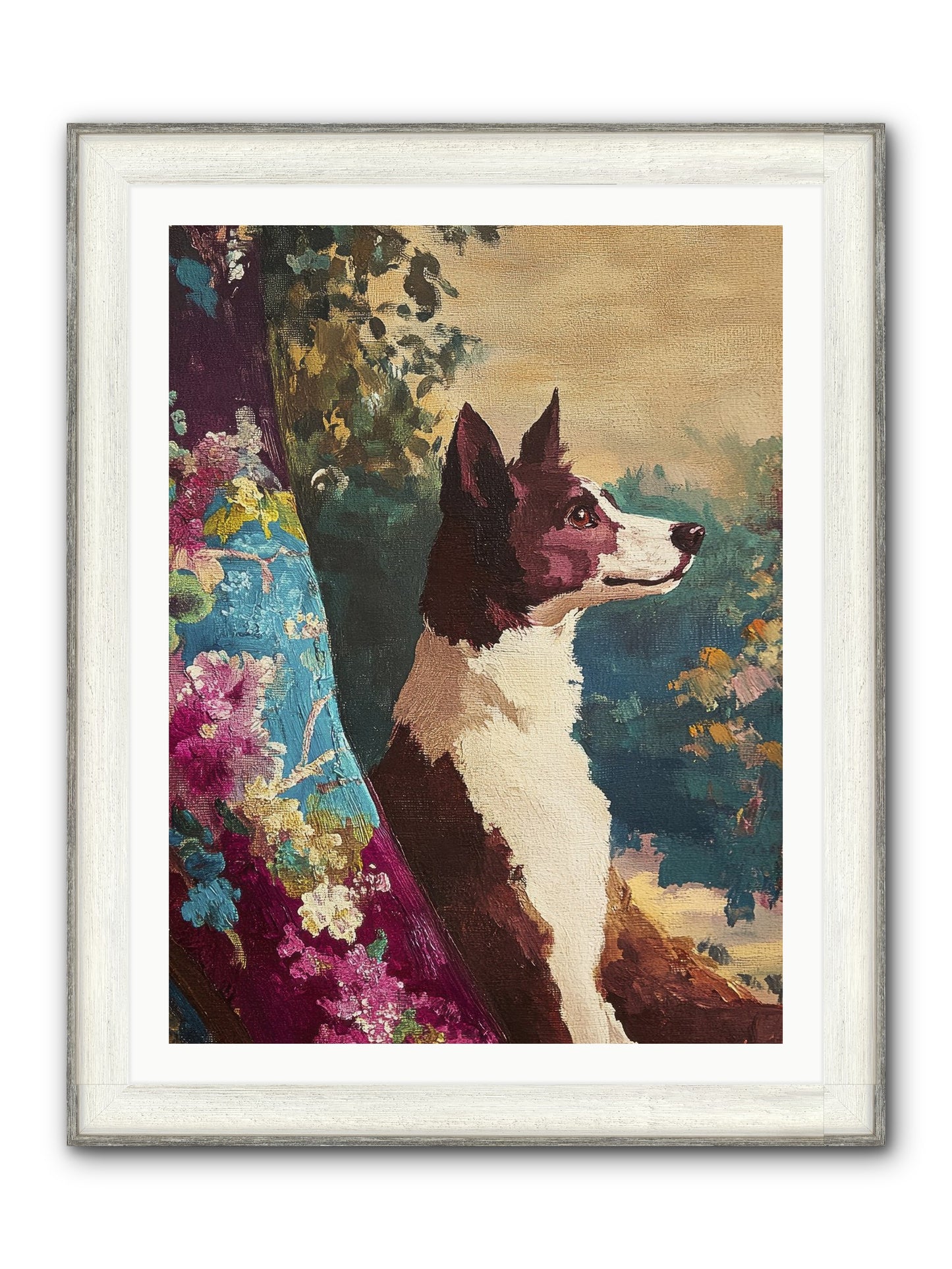 River Framed Print - Driftwood White 30x40