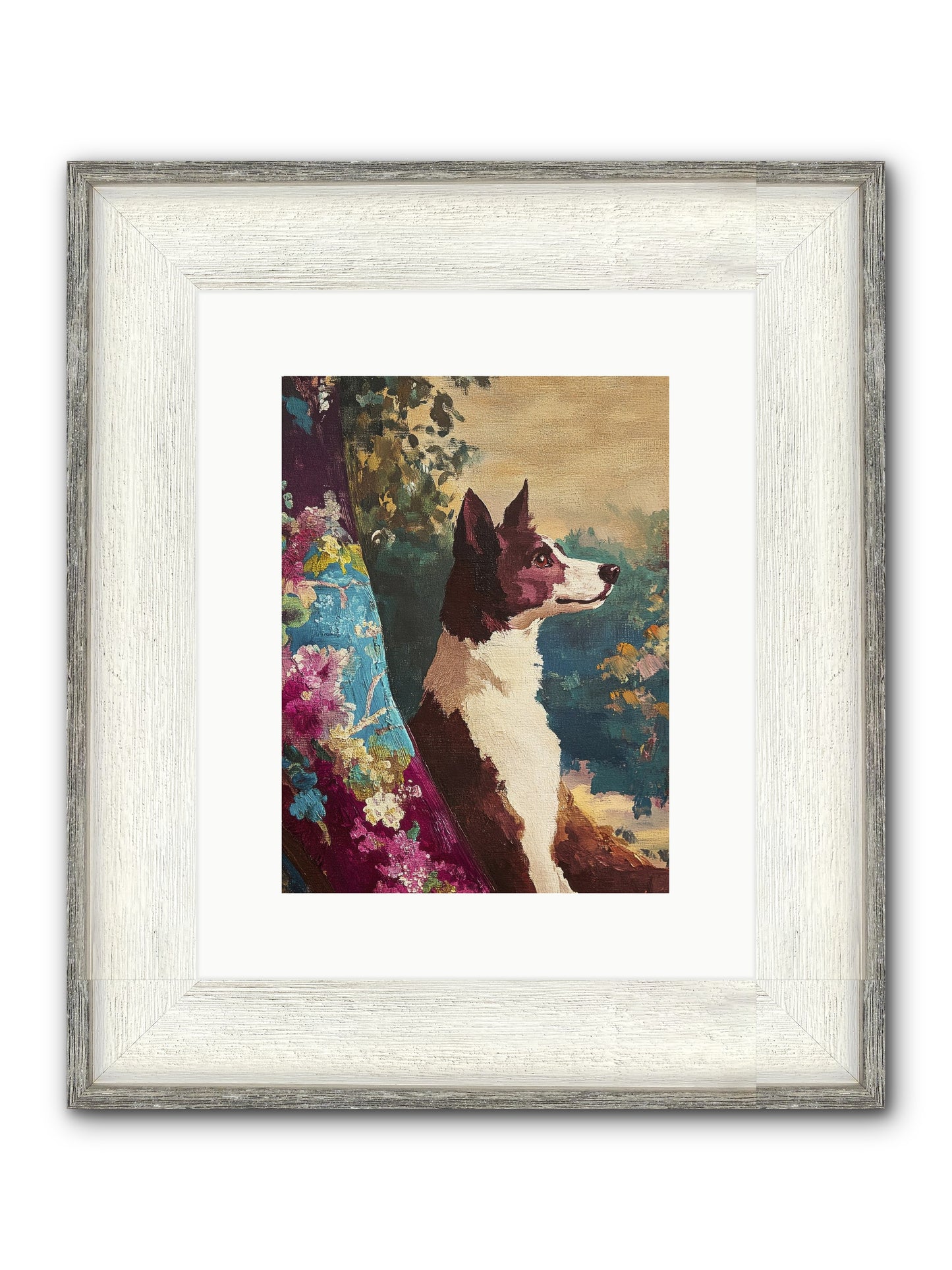 River Framed Print - Driftwood White 9x12