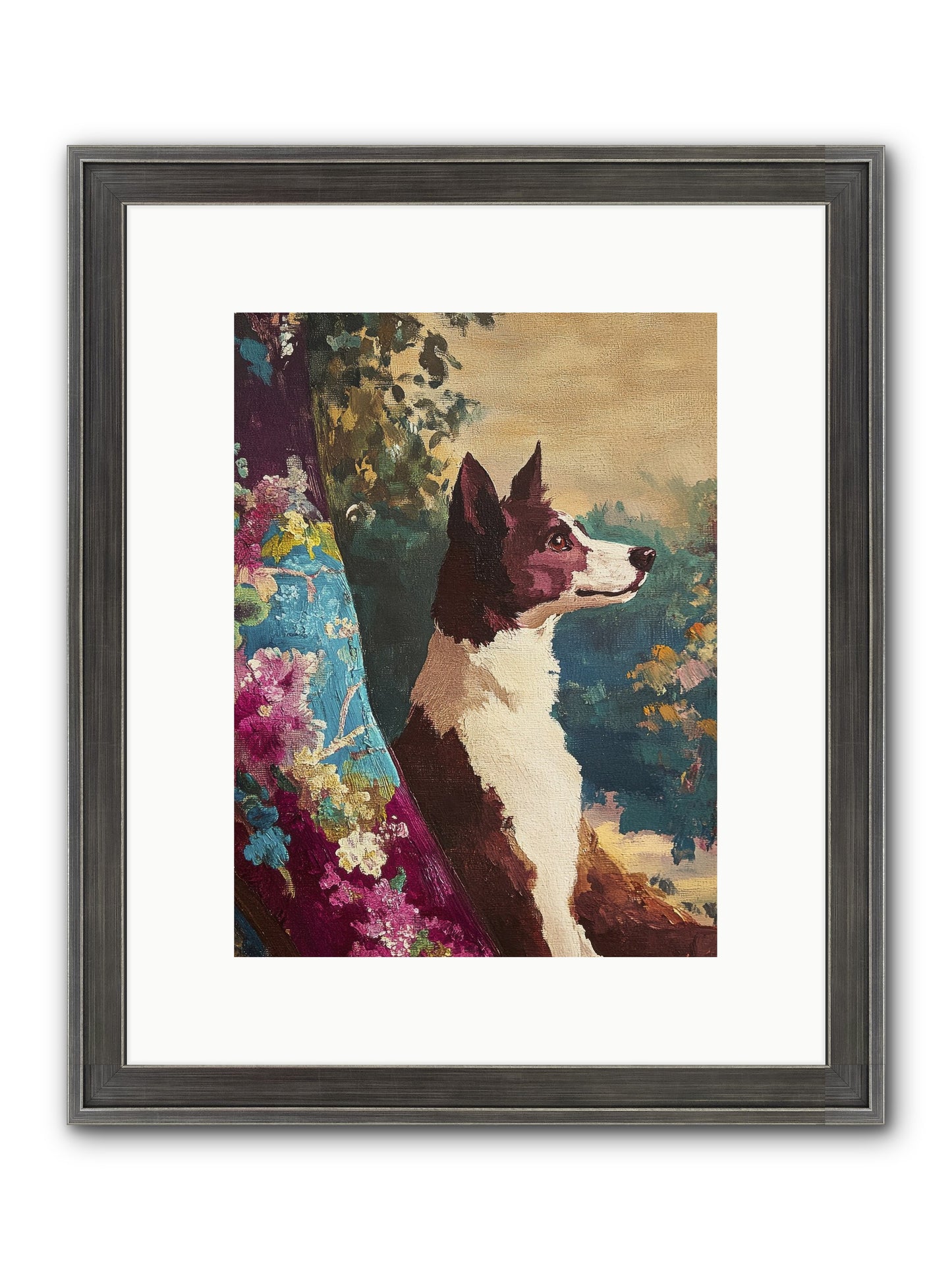 River Framed Print - Slimwoods Black/Silver 9x12
