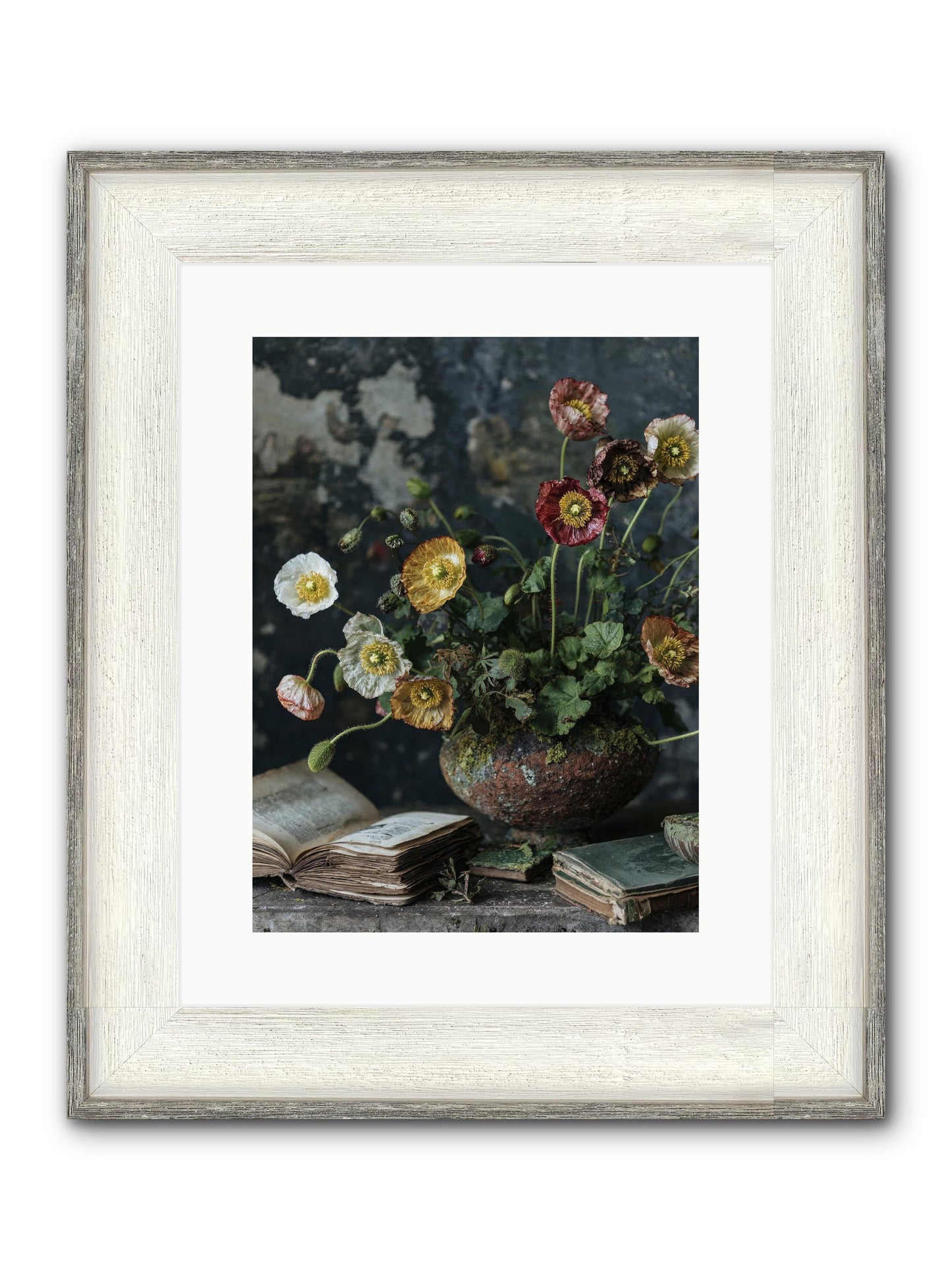 Rivers Edge Framed Print - Driftwood White 12x16