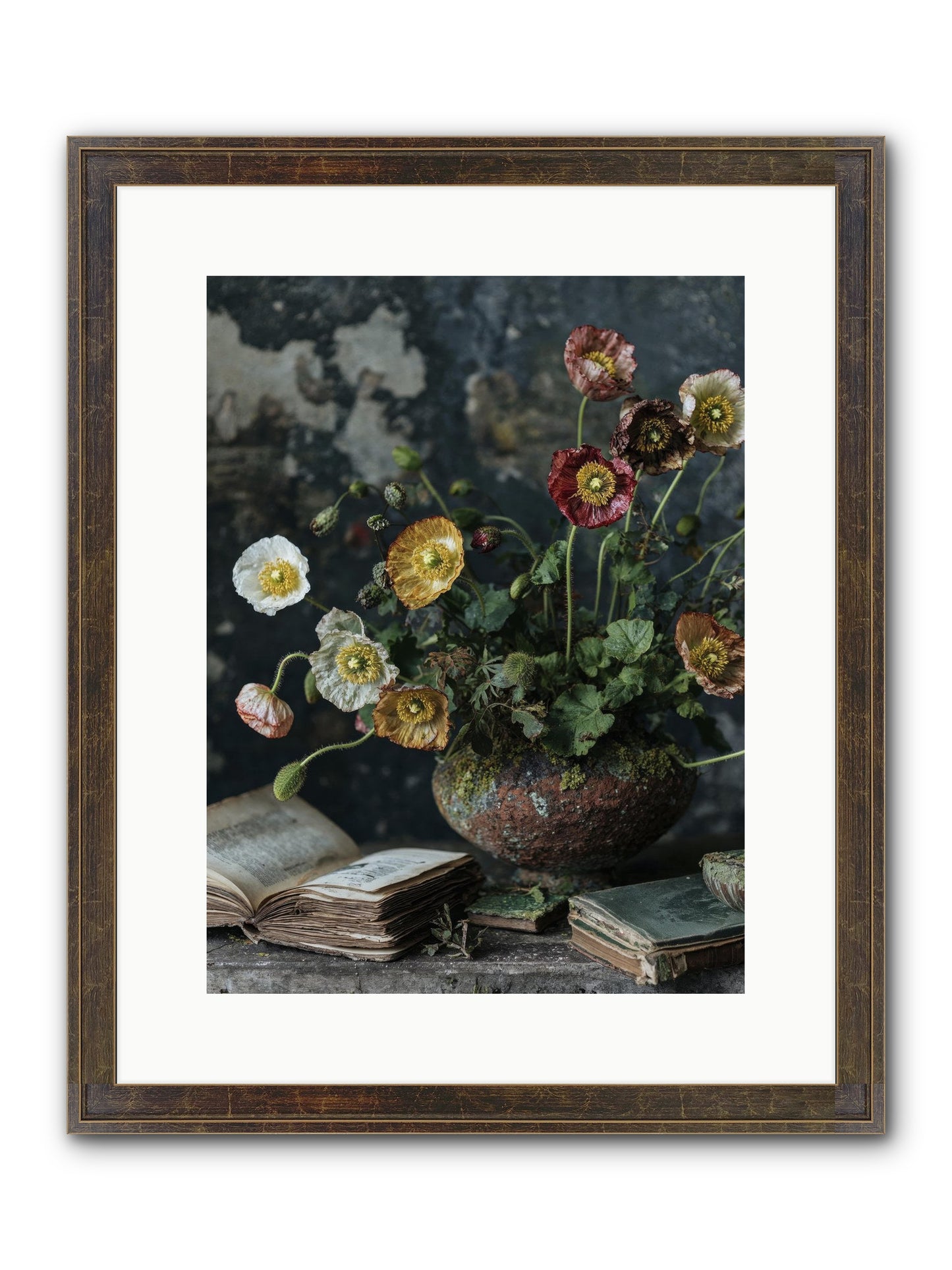 Rivers Edge Framed Print - Slimwoods Black/Gold 12x16