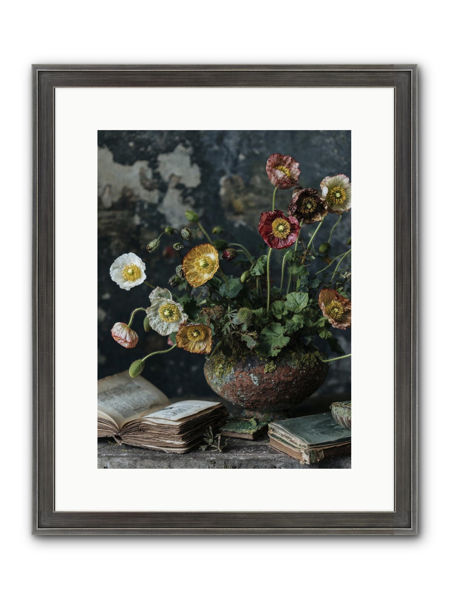 Rivers Edge Framed Print - Slimwoods Black/Silver 12x16