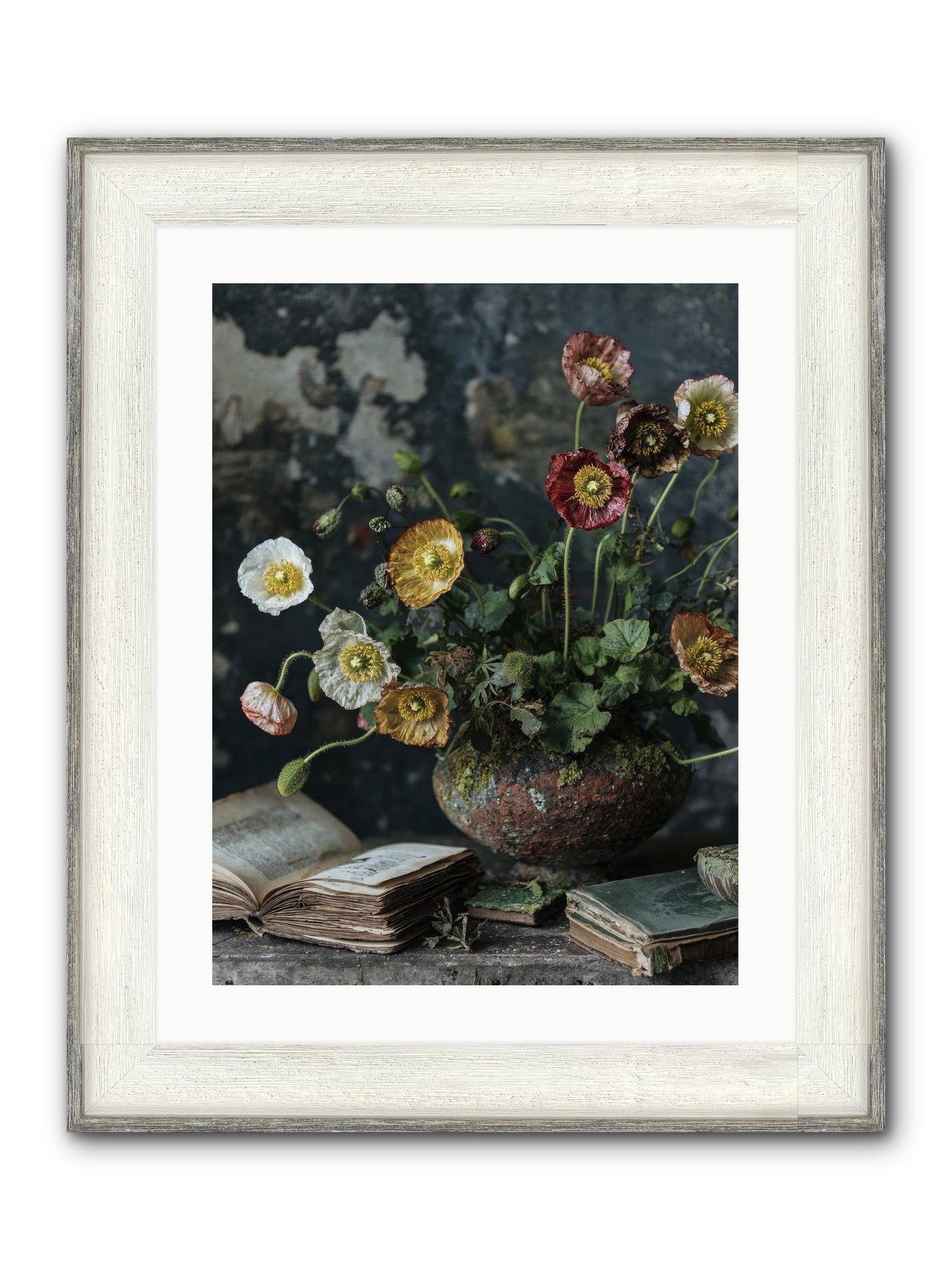 Rivers Edge Framed Print - Driftwood White 18x24