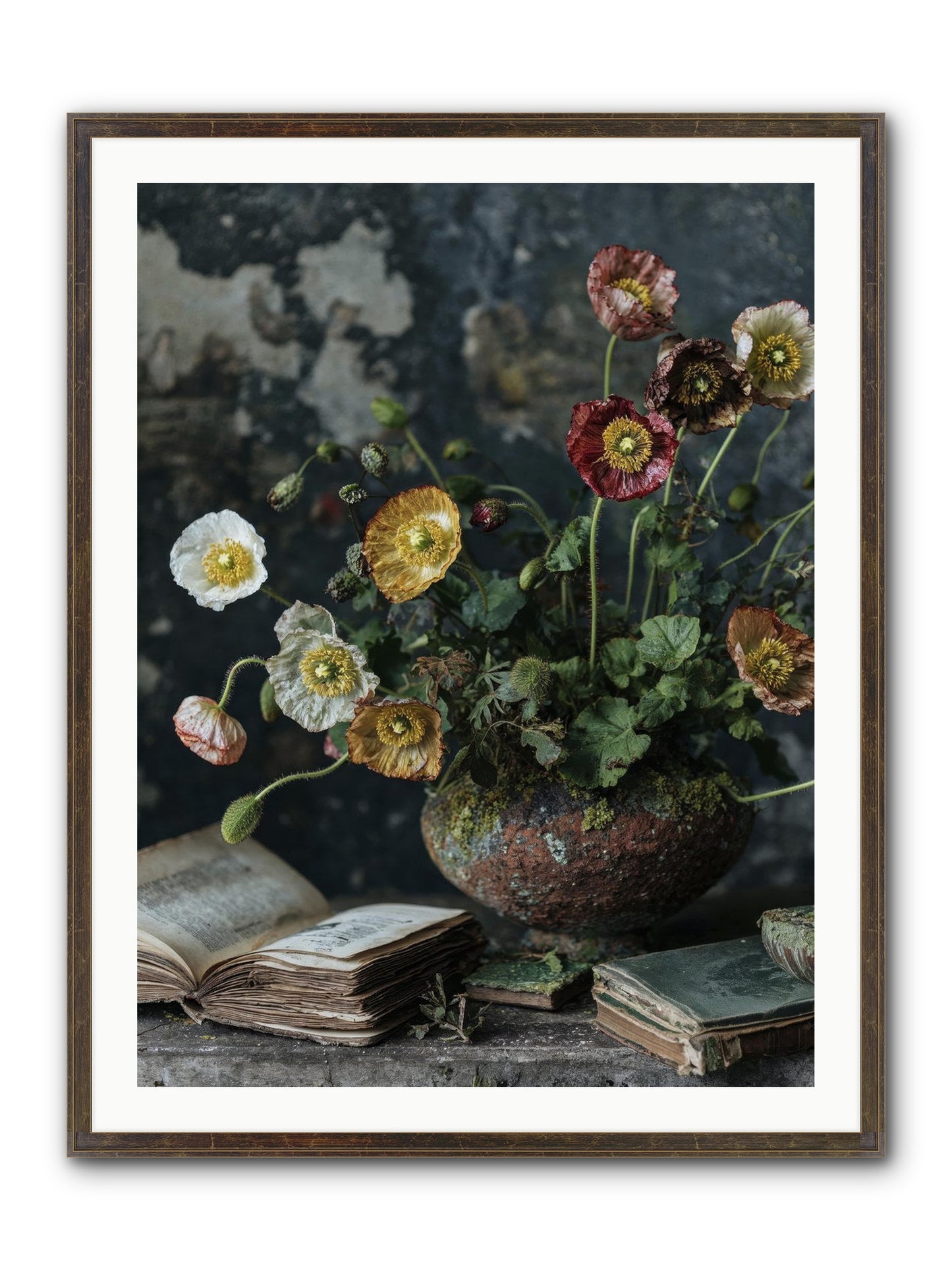 Rivers Edge Framed Print - Slimwoods Black/Gold 30x40