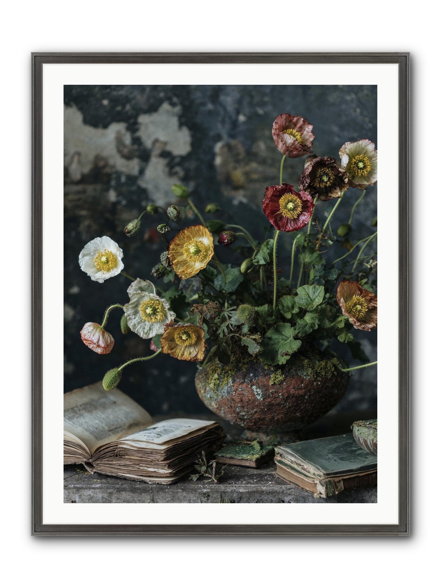 Rivers Edge Framed Print - Slimwoods Black/Silver 30x40