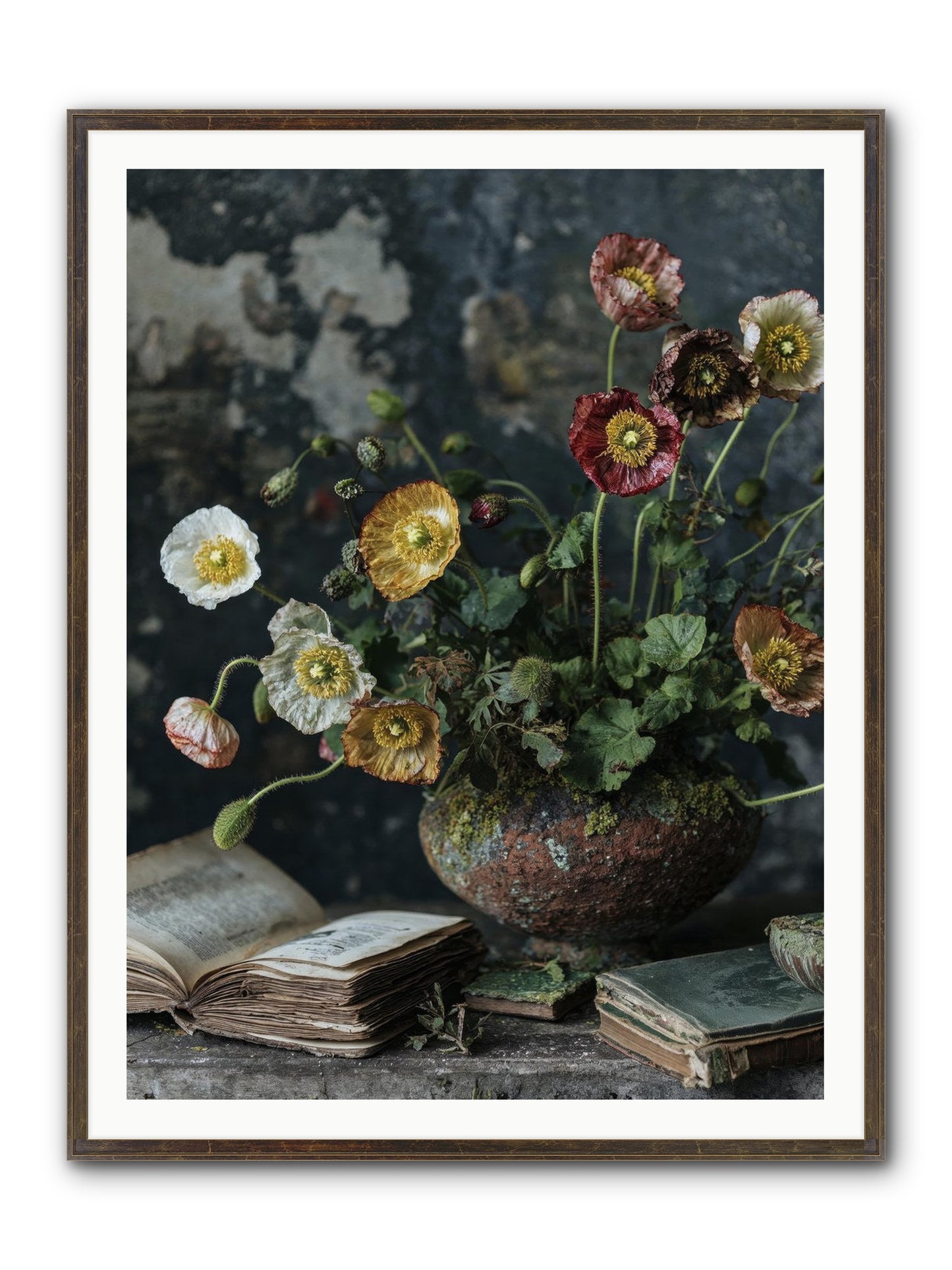 Rivers Edge Framed Print - Slimwoods Black/Gold 36x48