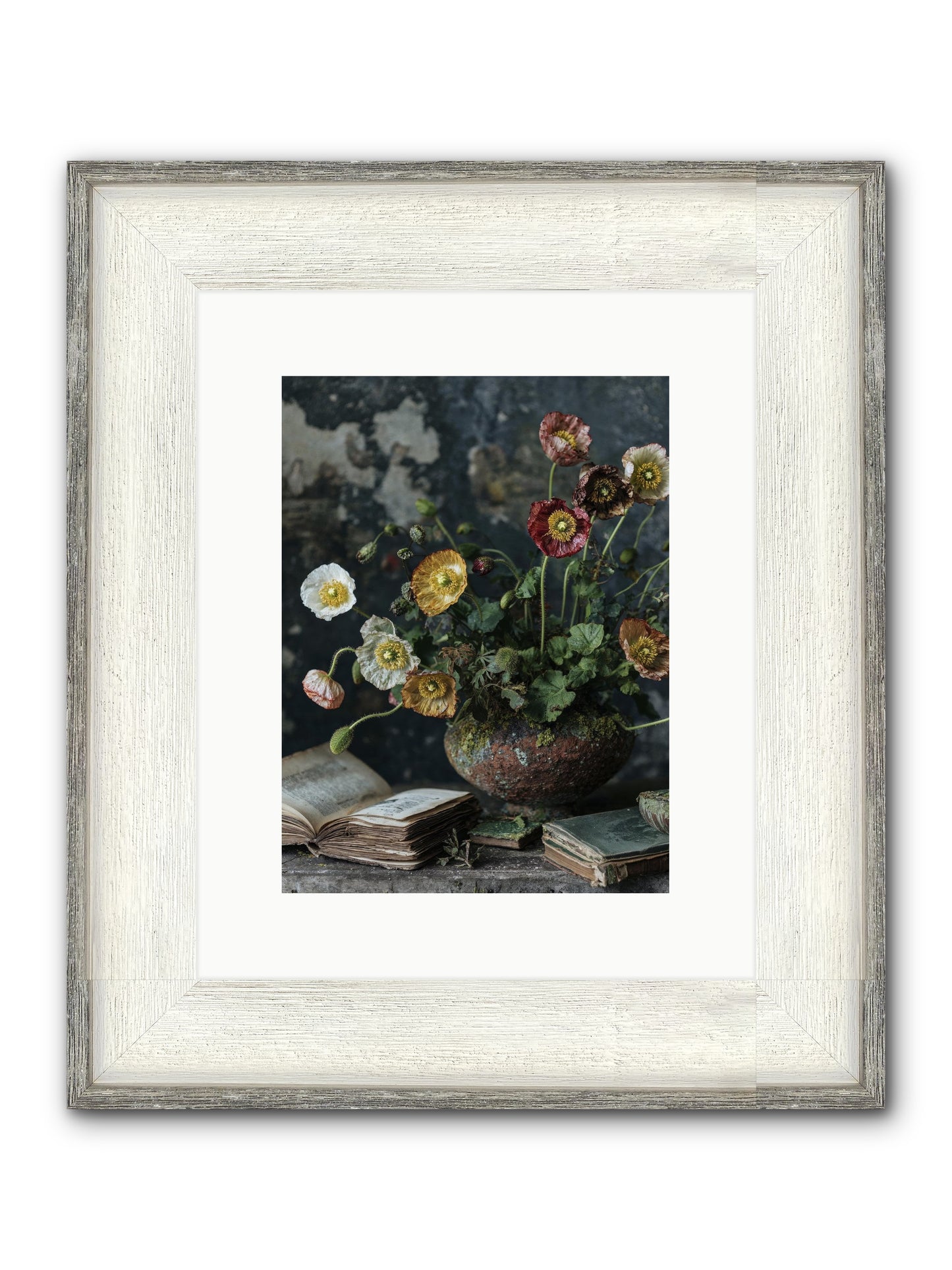 Rivers Edge Framed Print - Driftwood White 9x12