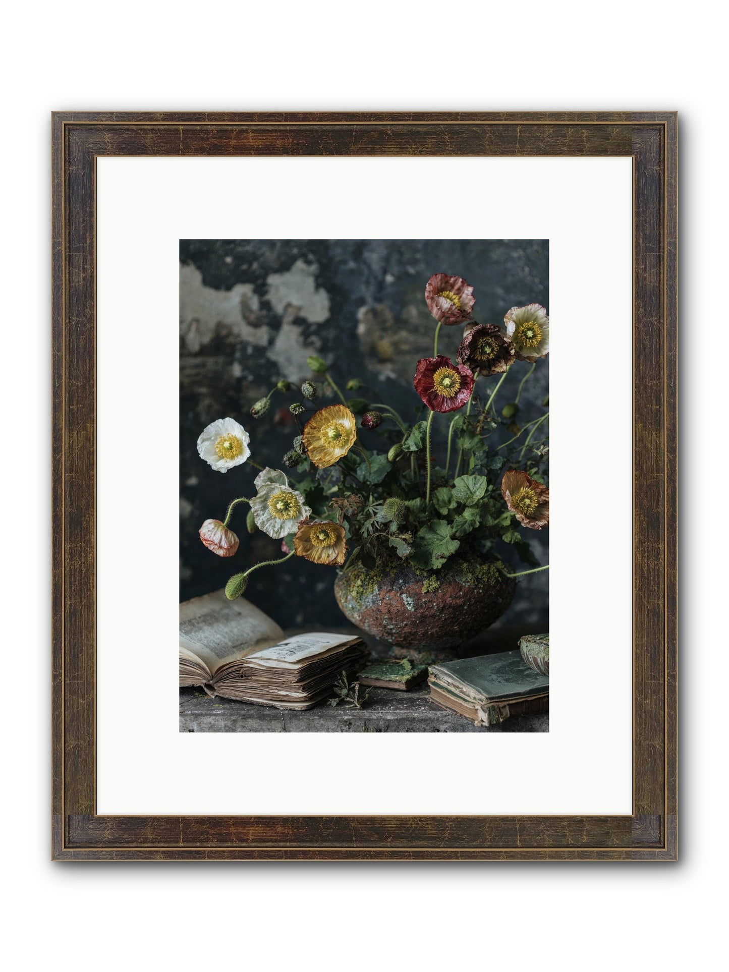 Rivers Edge Framed Print - Slimwoods Black/Gold 9x12