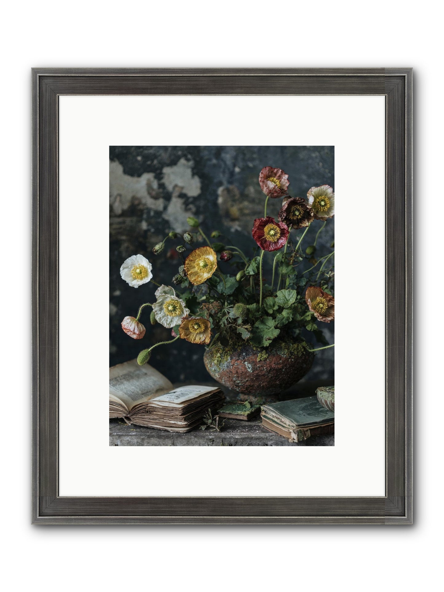 Rivers Edge Framed Print - Slimwoods Black/Silver 9x12