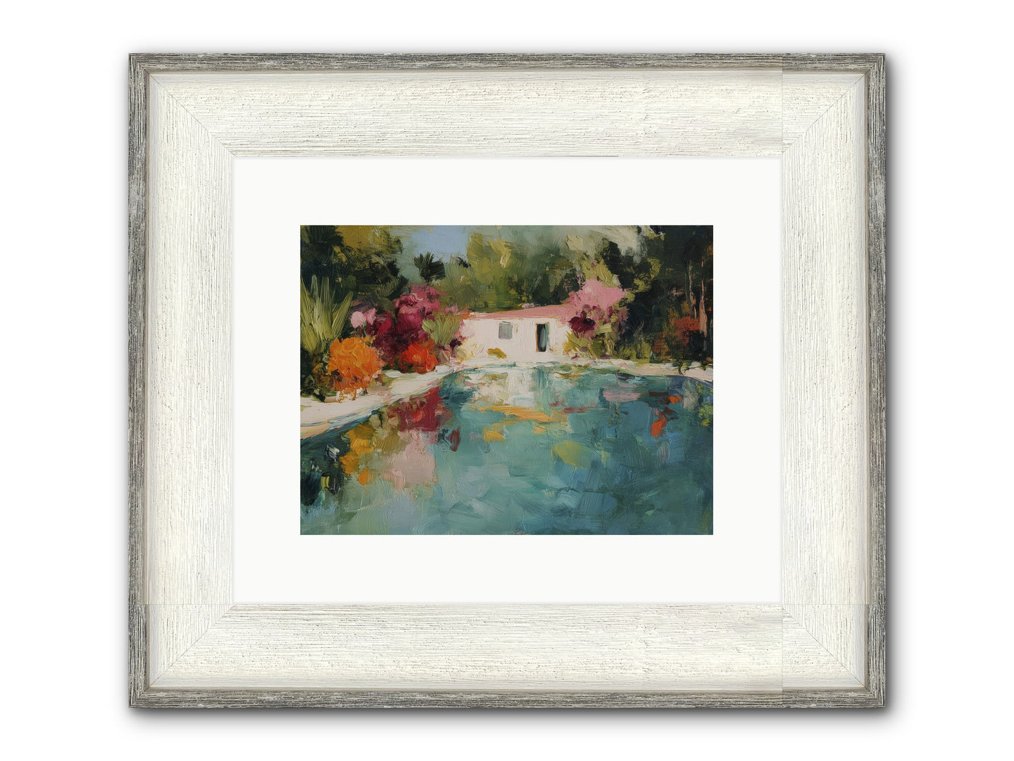 Riviera Relaxation Framed Print - Driftwood White 12x9