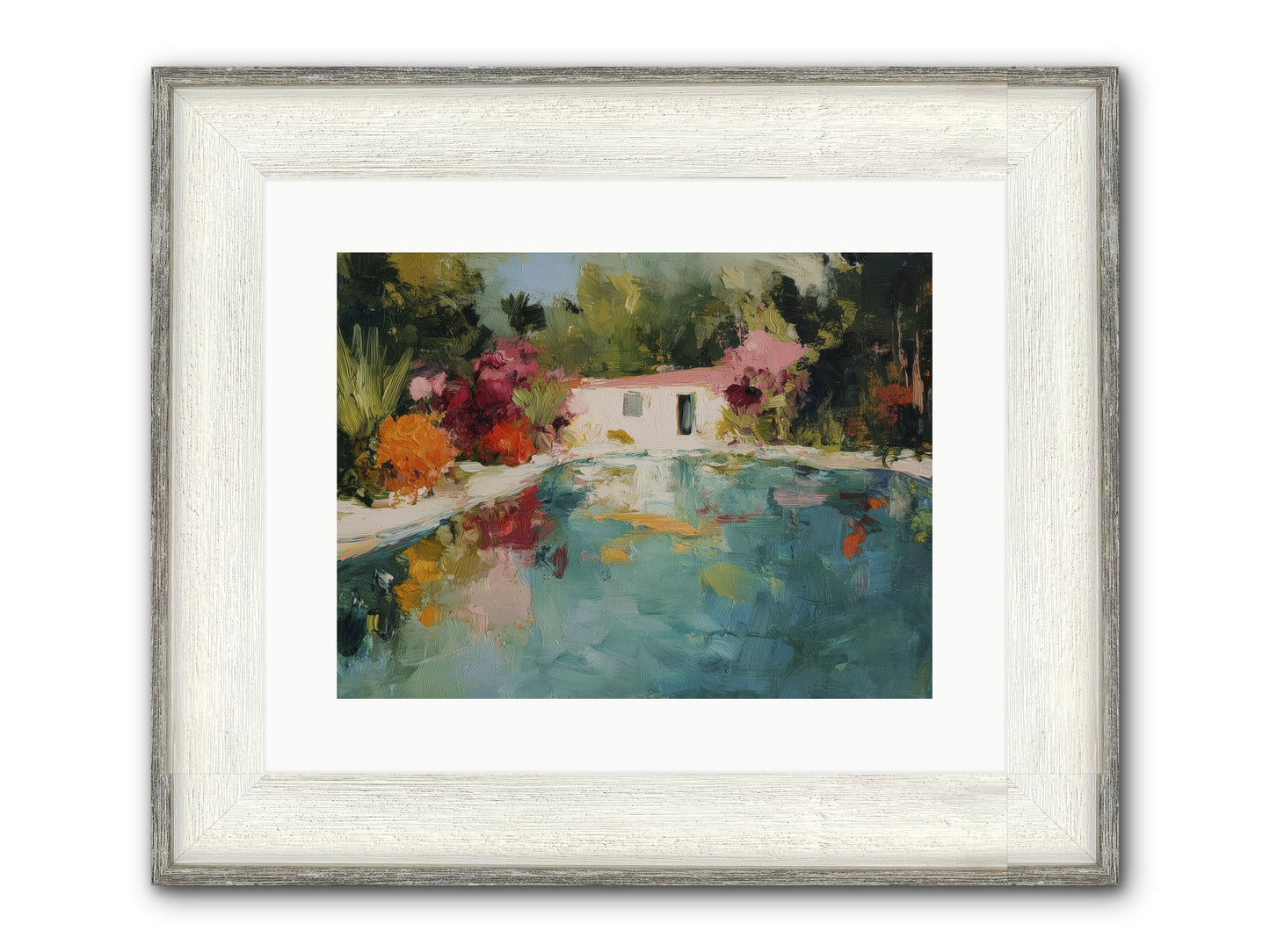 Riviera Relaxation Framed Print - Driftwood White 16x12