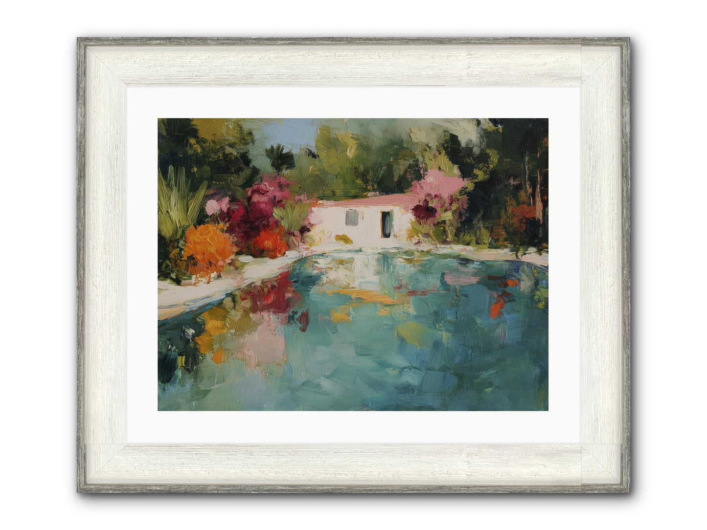 Riviera Relaxation Framed Print - Driftwood White 24x18