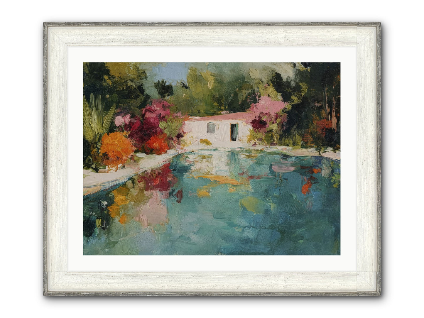 Riviera Relaxation Framed Print - Driftwood White 32x24