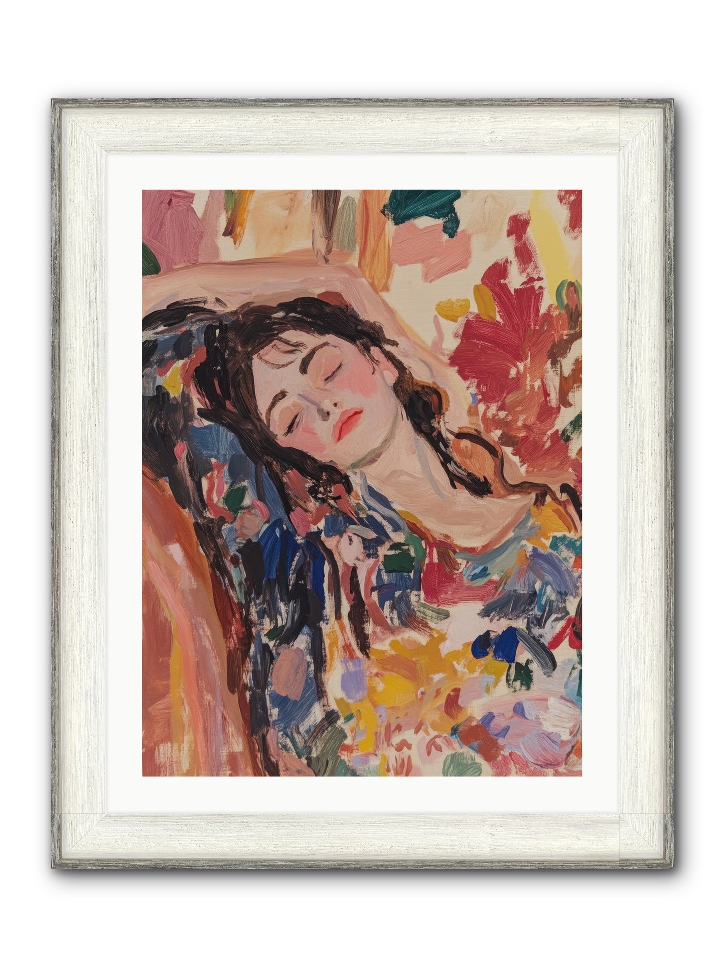 Riviera Reveries Framed Print - Driftwood White 24x32