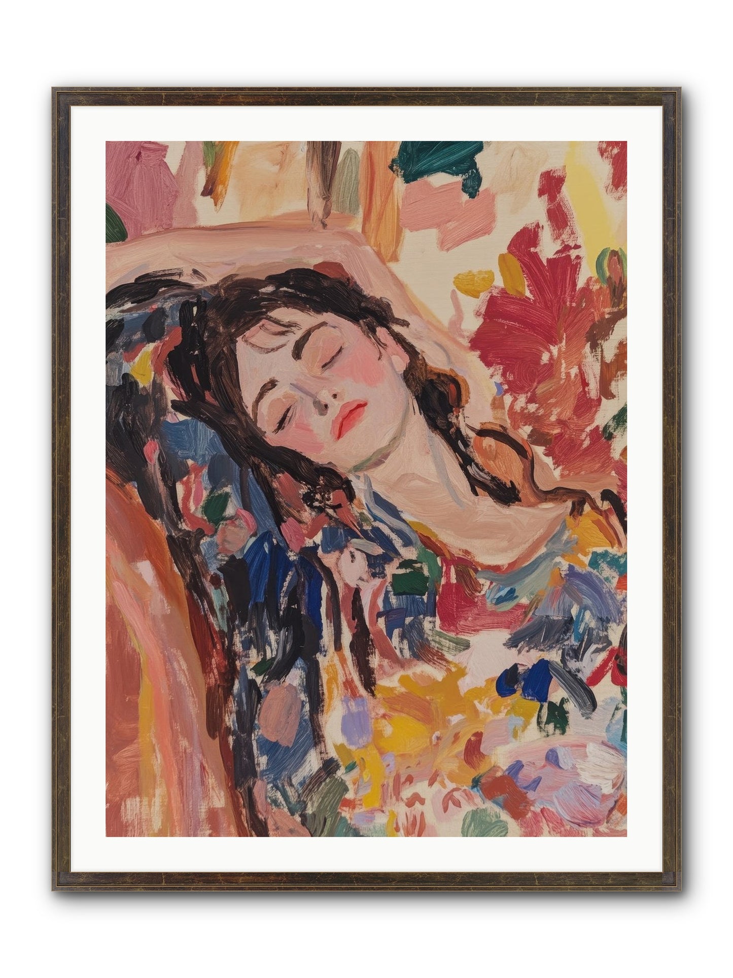 Riviera Reveries Framed Print - Slimwoods Black/Gold 30x40