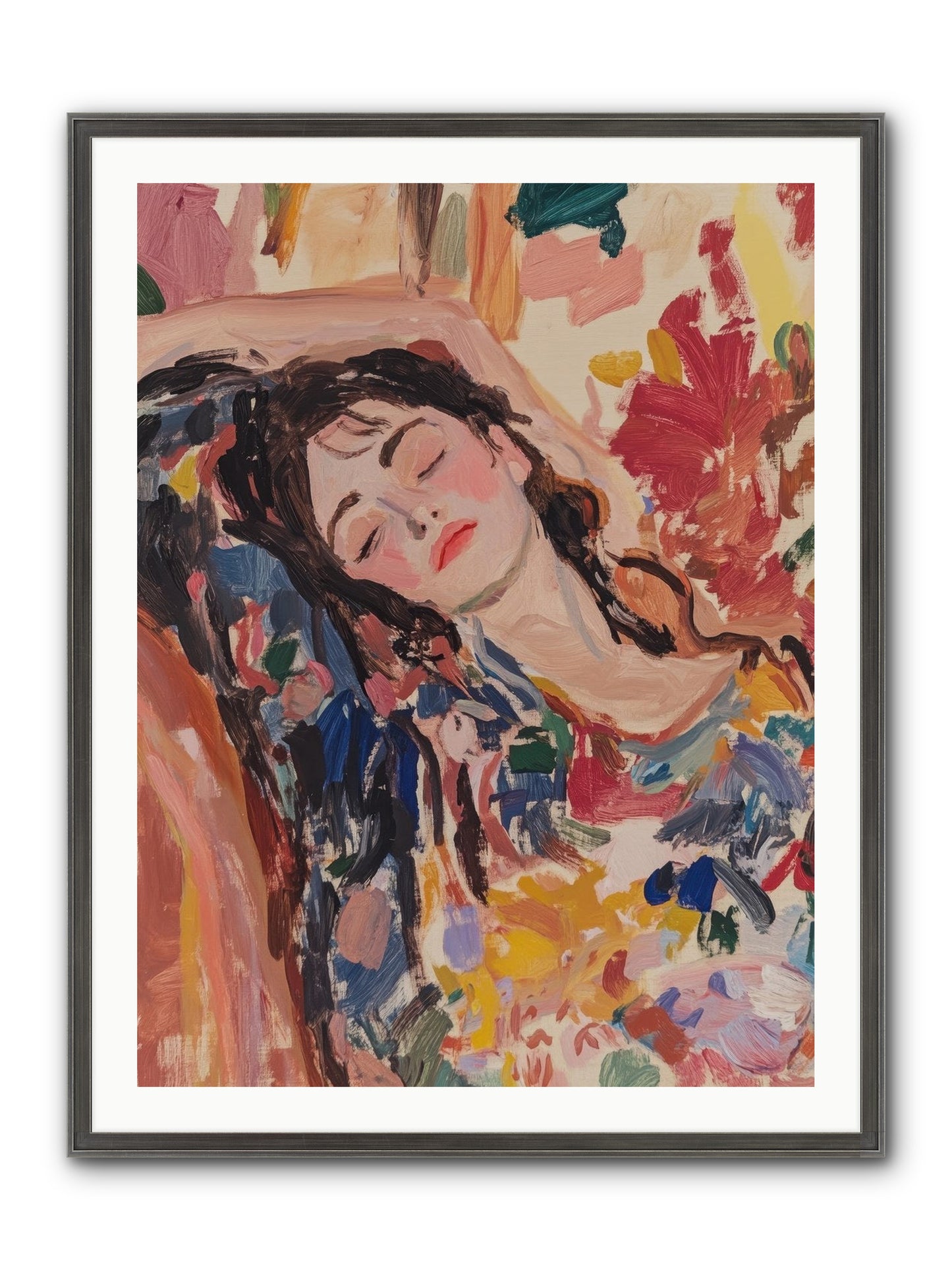 Riviera Reveries Framed Print - Slimwoods Black/Silver 30x40