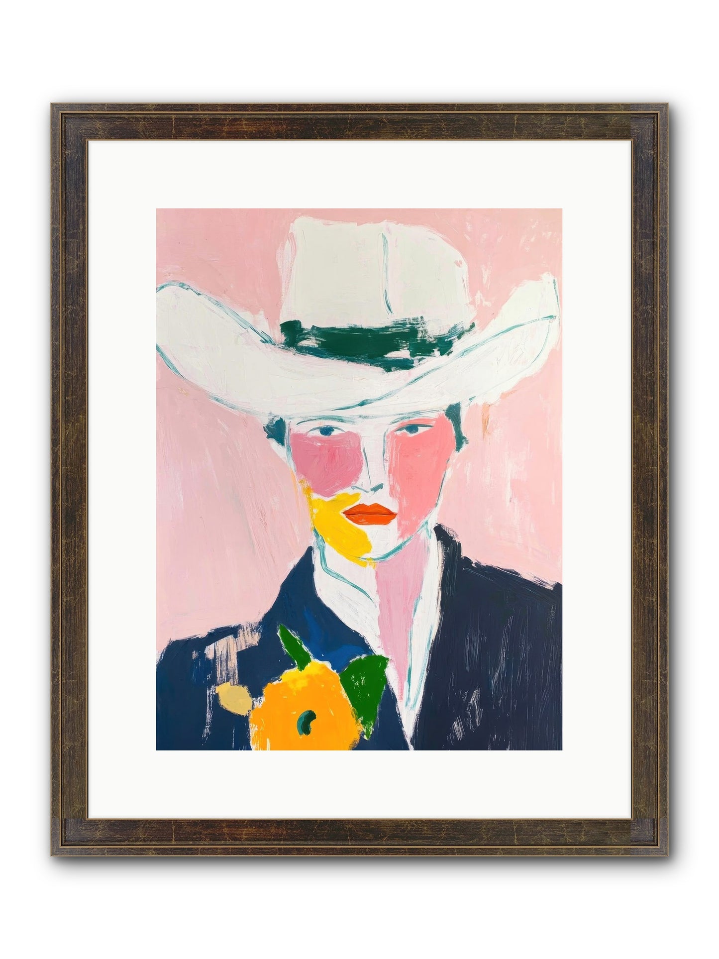 Rodeo Roots Framed Print - Slimwoods Black/Gold 12x16
