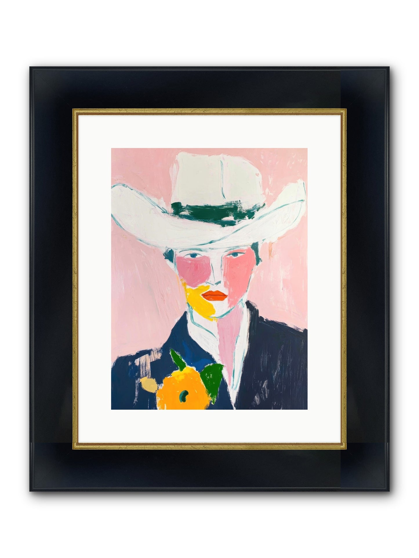 Rodeo Roots Framed Print - Wide Black w/Gold 12x16