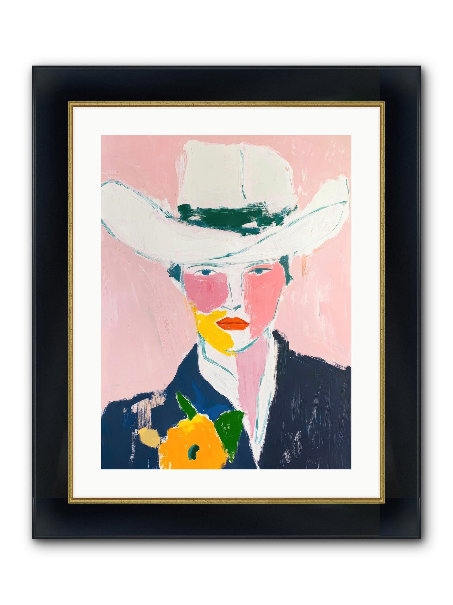 Rodeo Roots Framed Print - Wide Black w/Gold 18x24
