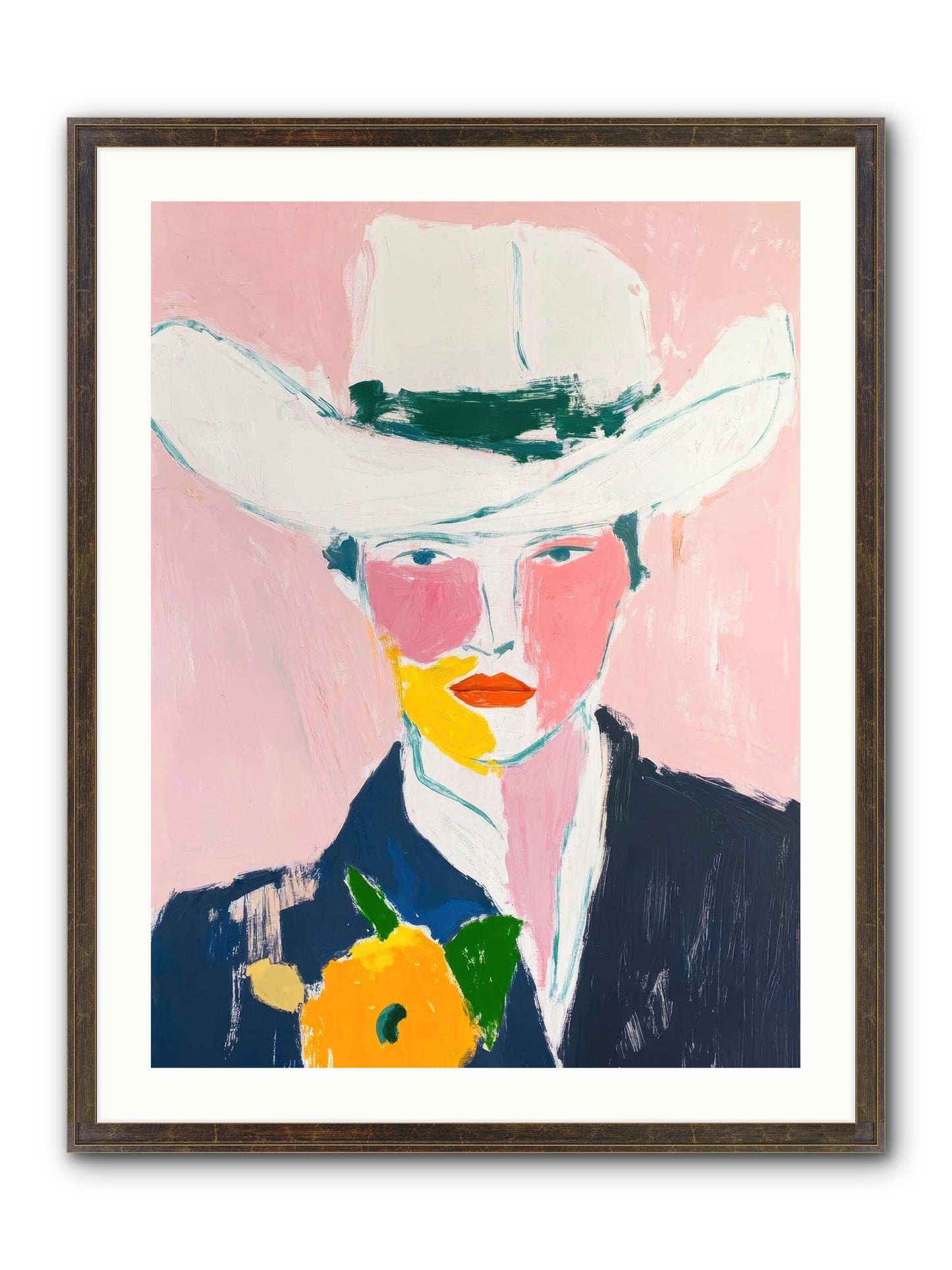 Rodeo Roots Framed Print - Slimwoods Black/Gold 24x32