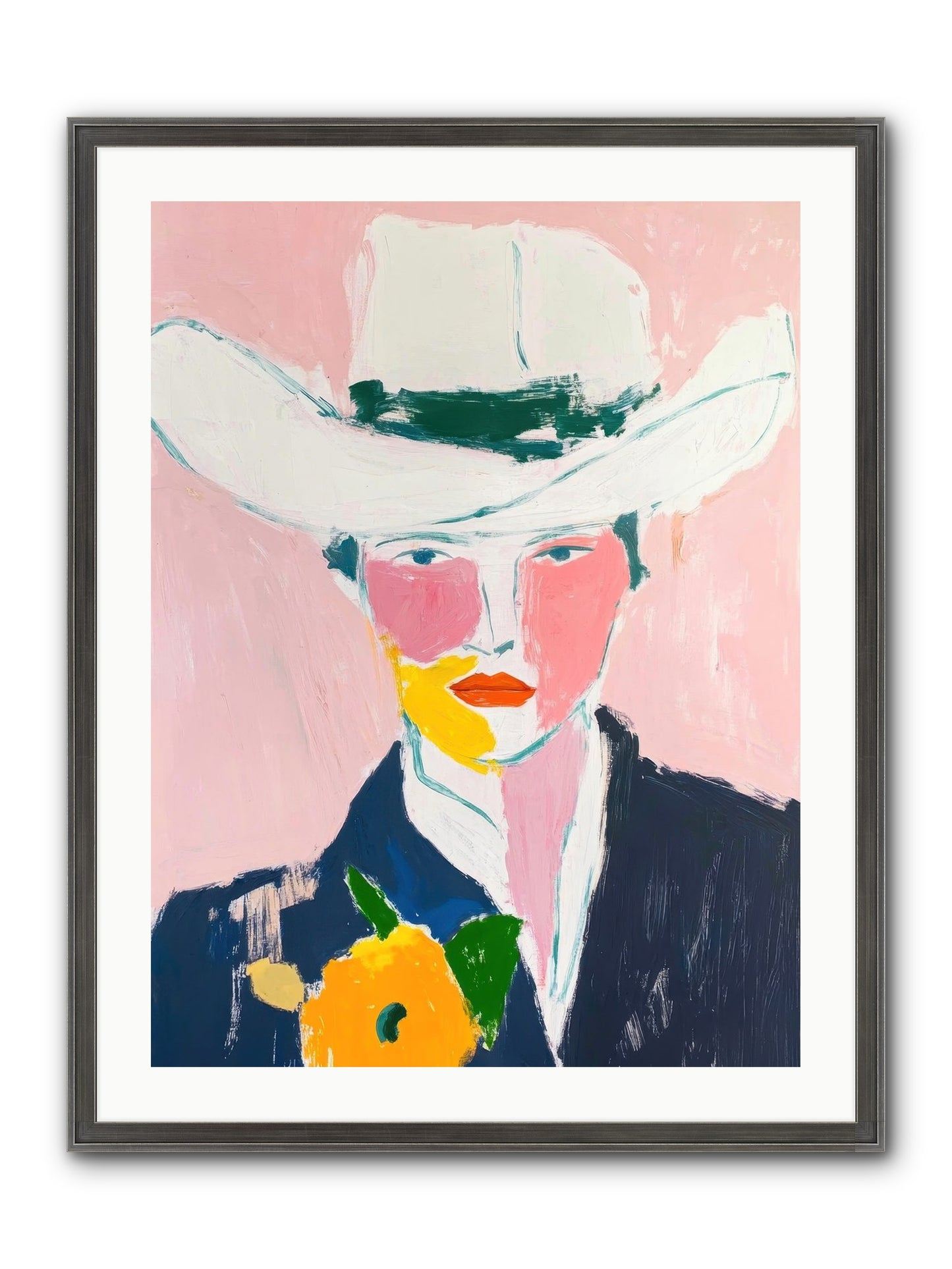 Rodeo Roots Framed Print - Slimwoods Black/Silver 24x32