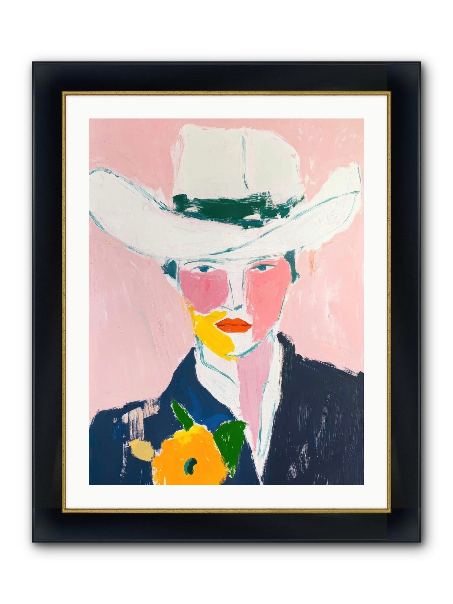 Rodeo Roots Framed Print - Wide Black w/Gold 24x32