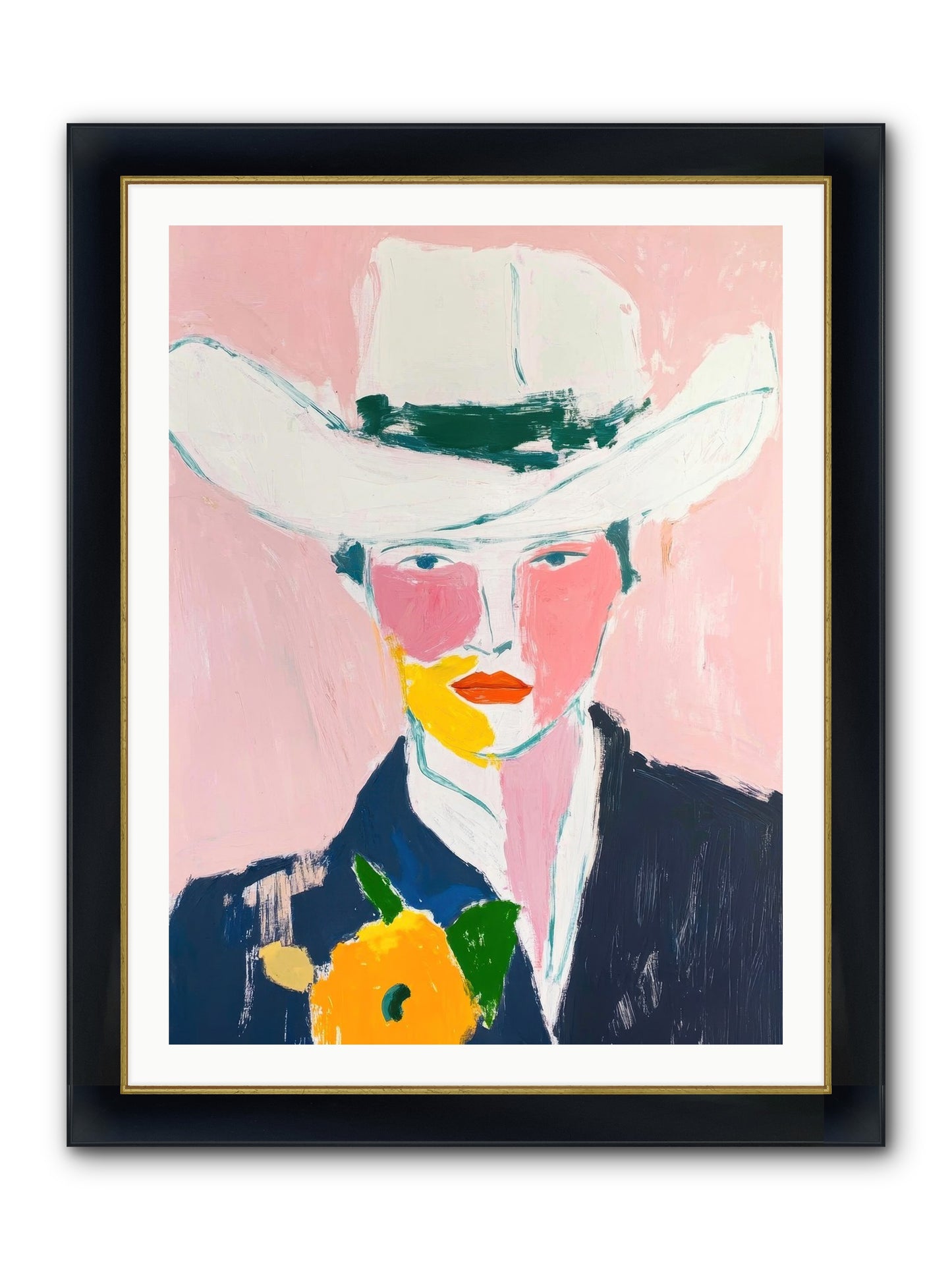 Rodeo Roots Framed Print - Wide Black w/Gold 30x40