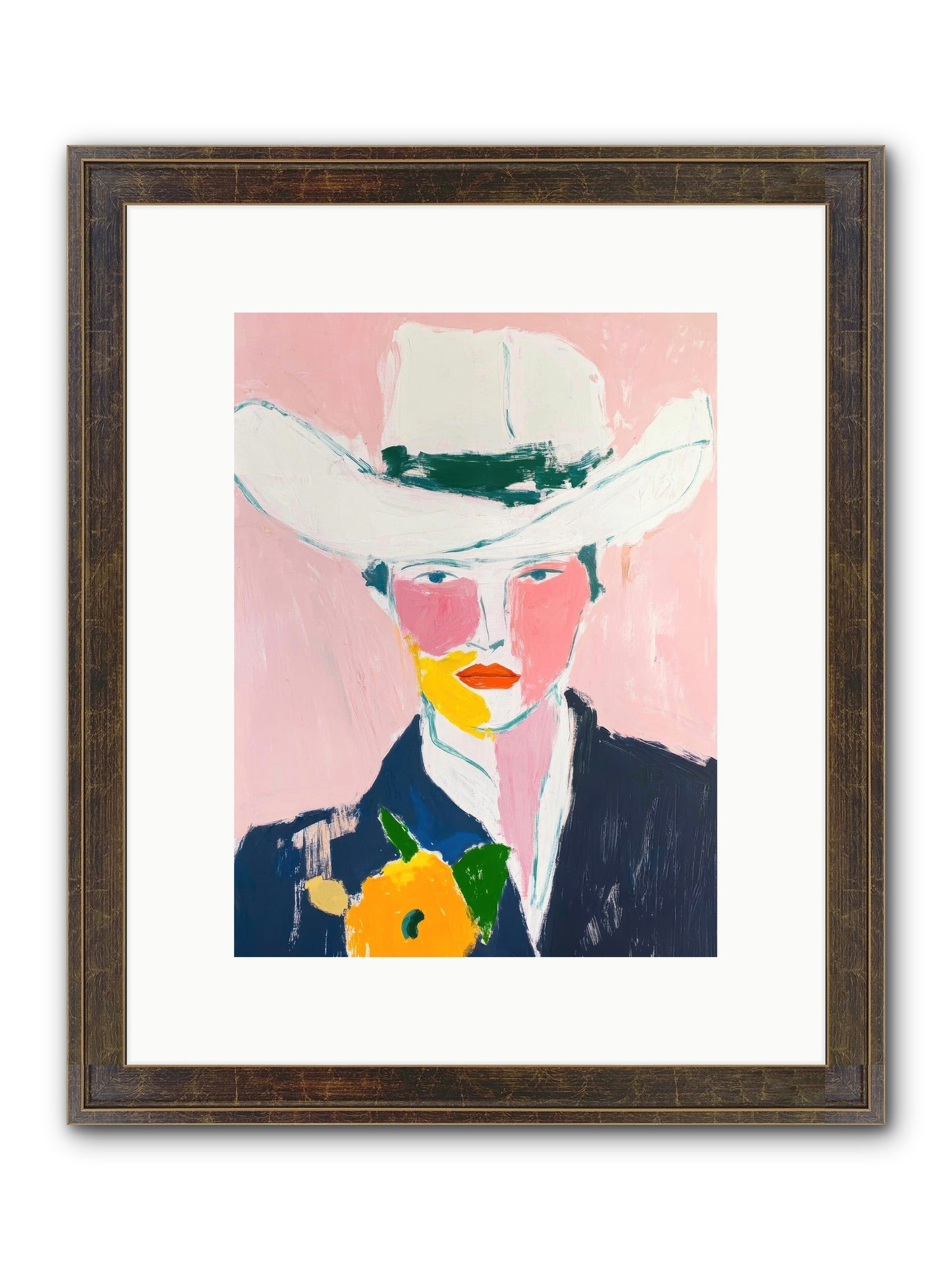 Rodeo Roots Framed Print - Slimwoods Black/Gold 9x12