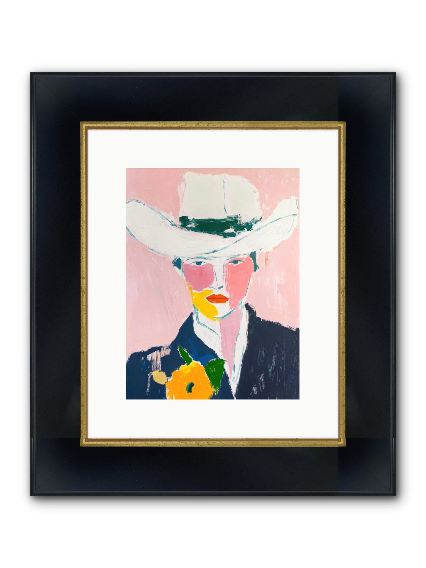 Rodeo Roots Framed Print - Wide Black w/Gold 9x12