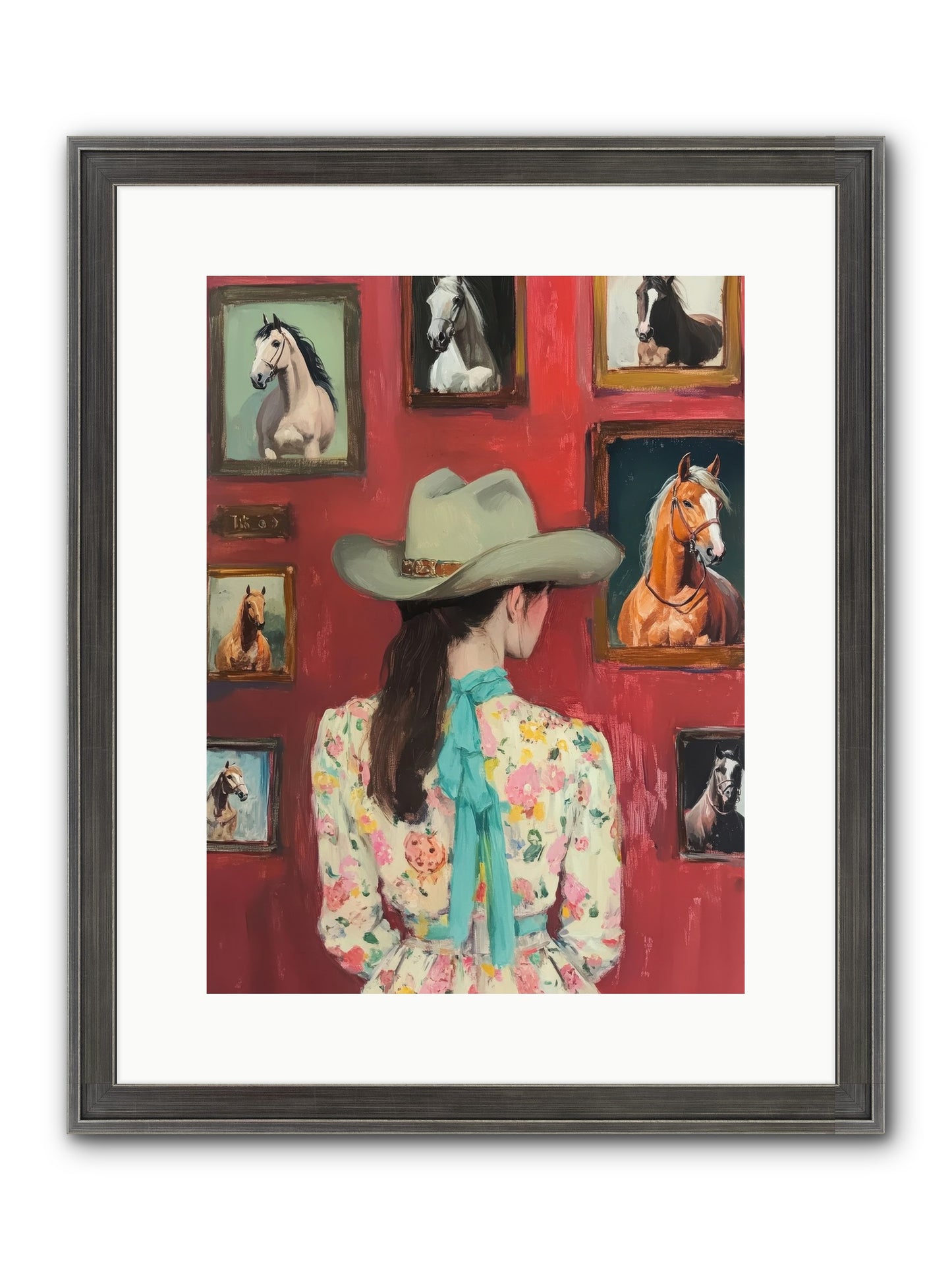 Rodeo Sweetheart Framed Print - Slimwoods Black/Silver 12x16