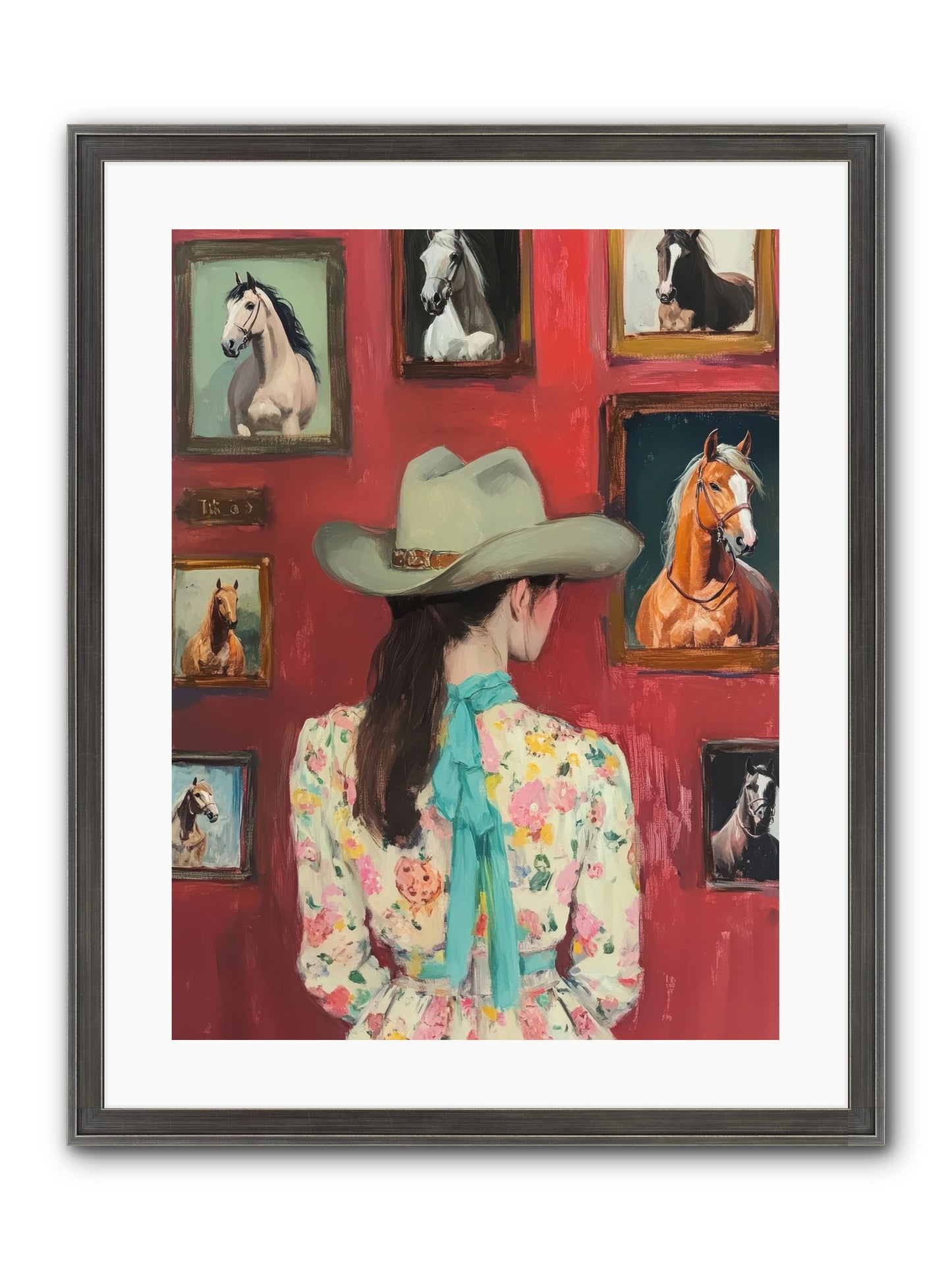 Rodeo Sweetheart Framed Print - Slimwoods Black/Silver 18x24
