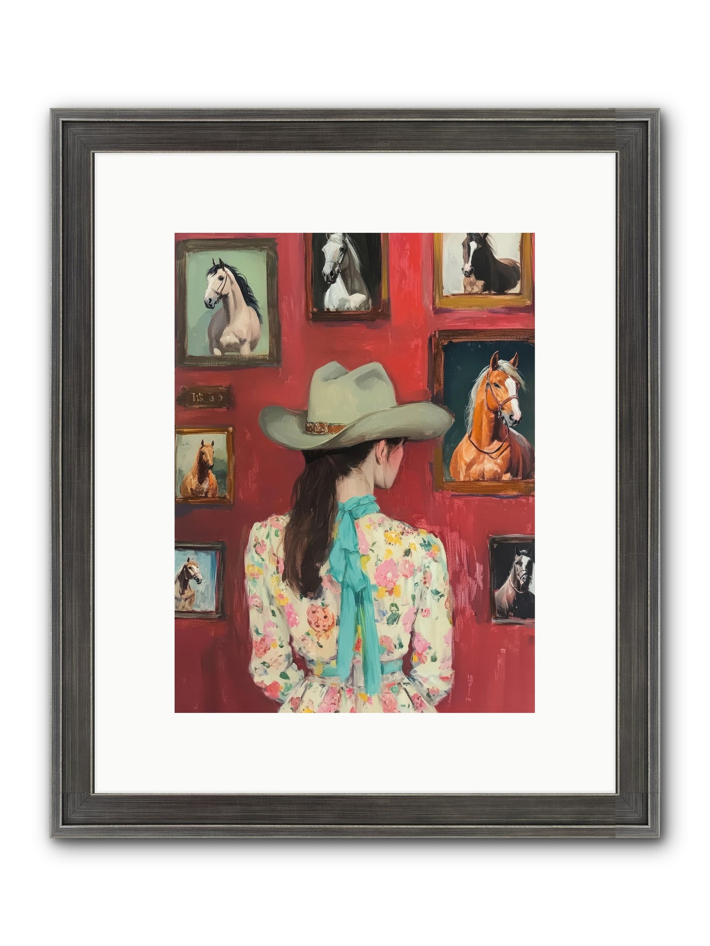 Rodeo Sweetheart Framed Print - Slimwoods Black/Silver 9x12