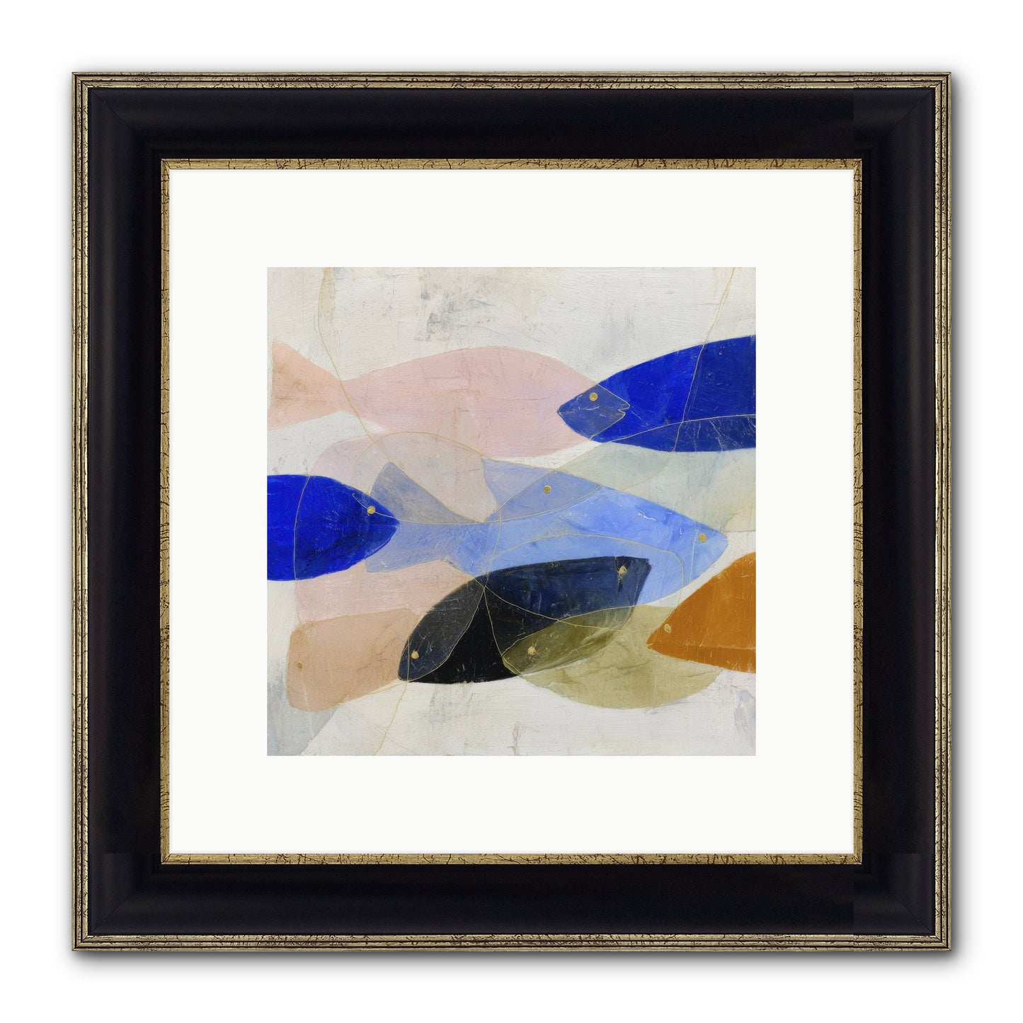 Rogue Haven Framed Print - Black & Gold 10x10