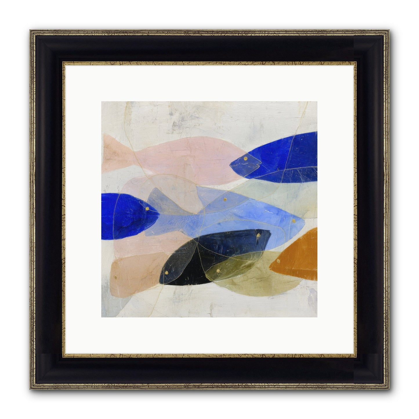 Rogue Haven Framed Print - Black & Gold 12x12