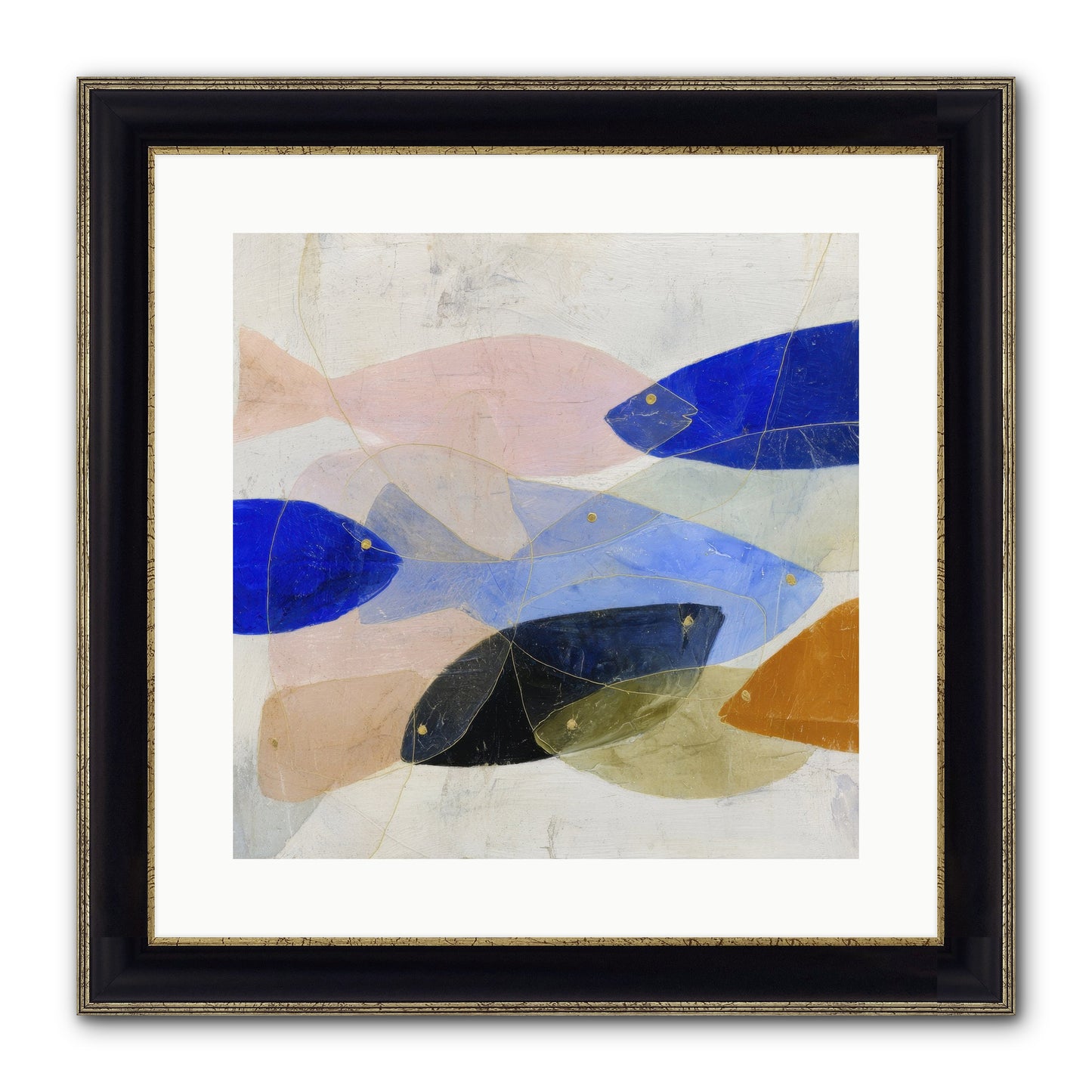 Rogue Haven Framed Print - Black & Gold 16x16