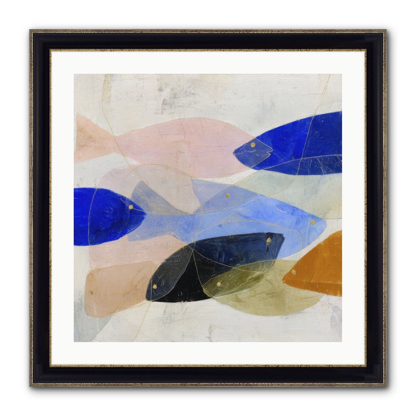 Rogue Haven Framed Print - Black & Gold 24x24