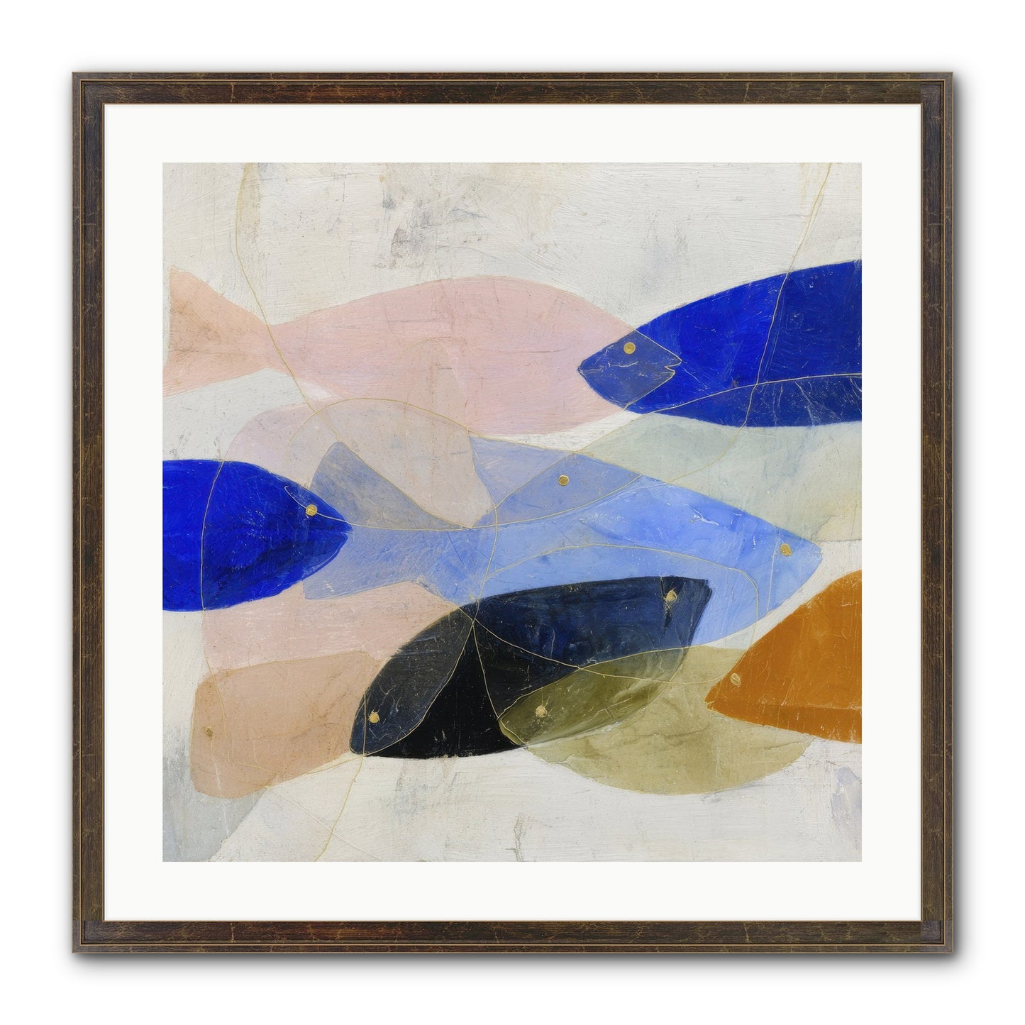 Rogue Haven Framed Print - Slimwoods Black/Gold 24x24