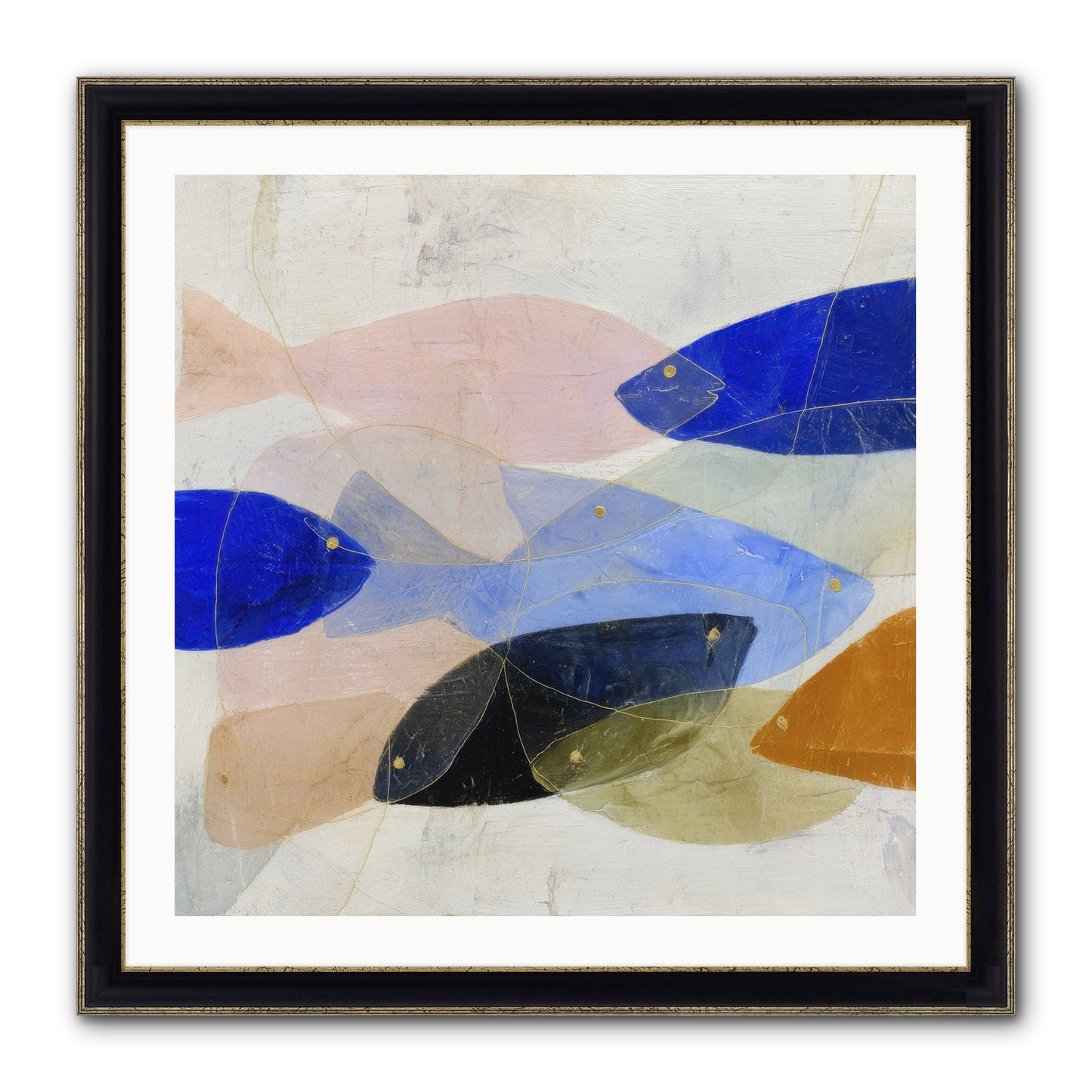 Rogue Haven Framed Print - Black & Gold 30x30