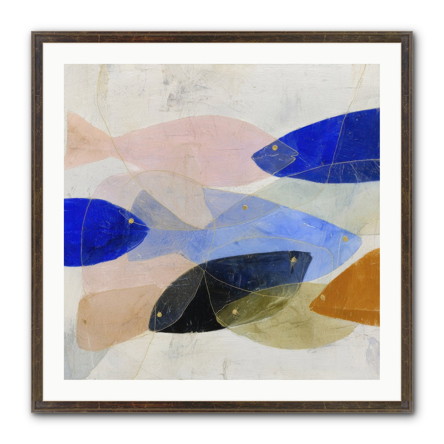 Rogue Haven Framed Print - Slimwoods Black/Gold 30x30