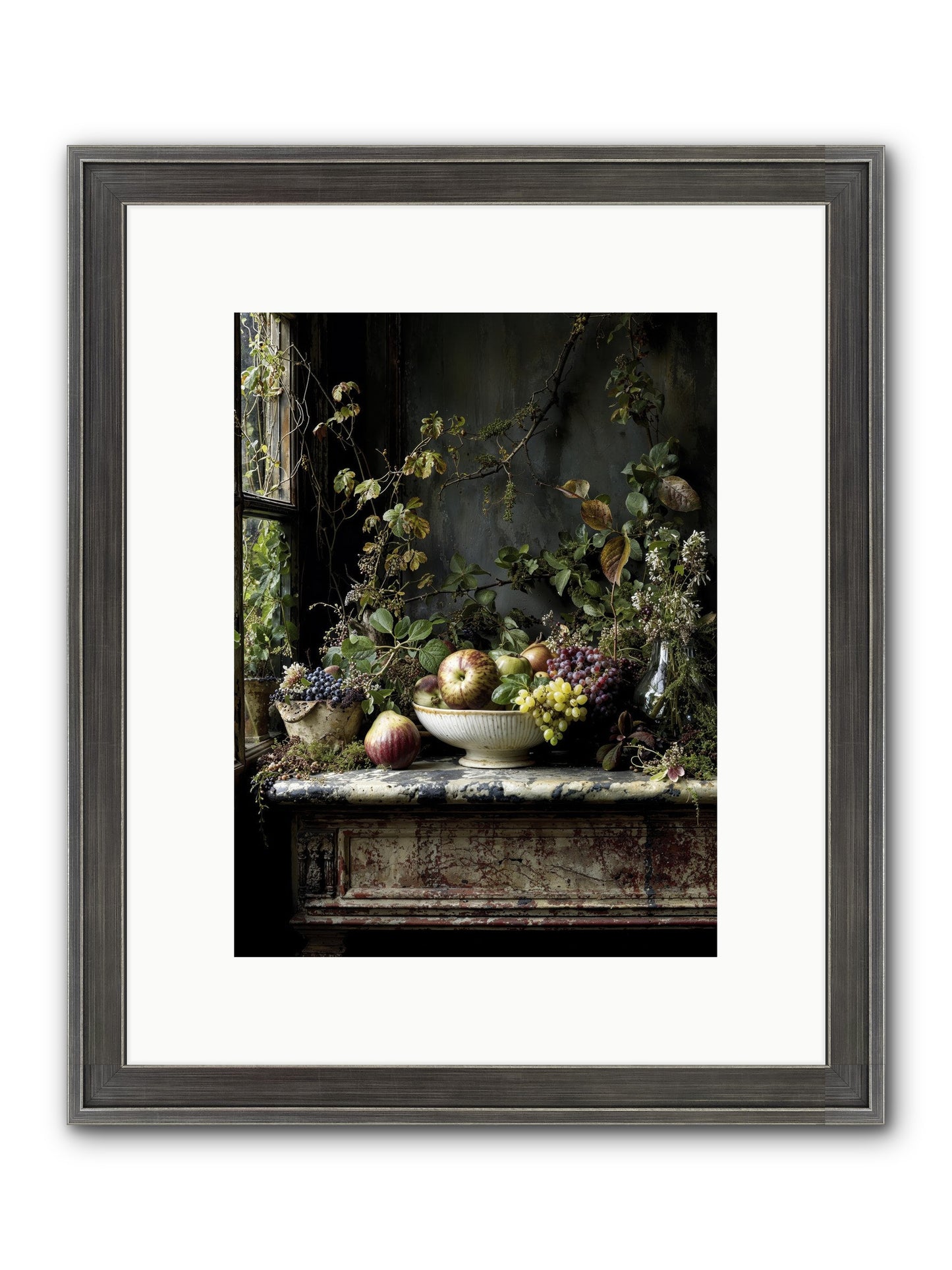 Romance Finds Its Season Framed Print - Slimwoods Black/Silver 9x12