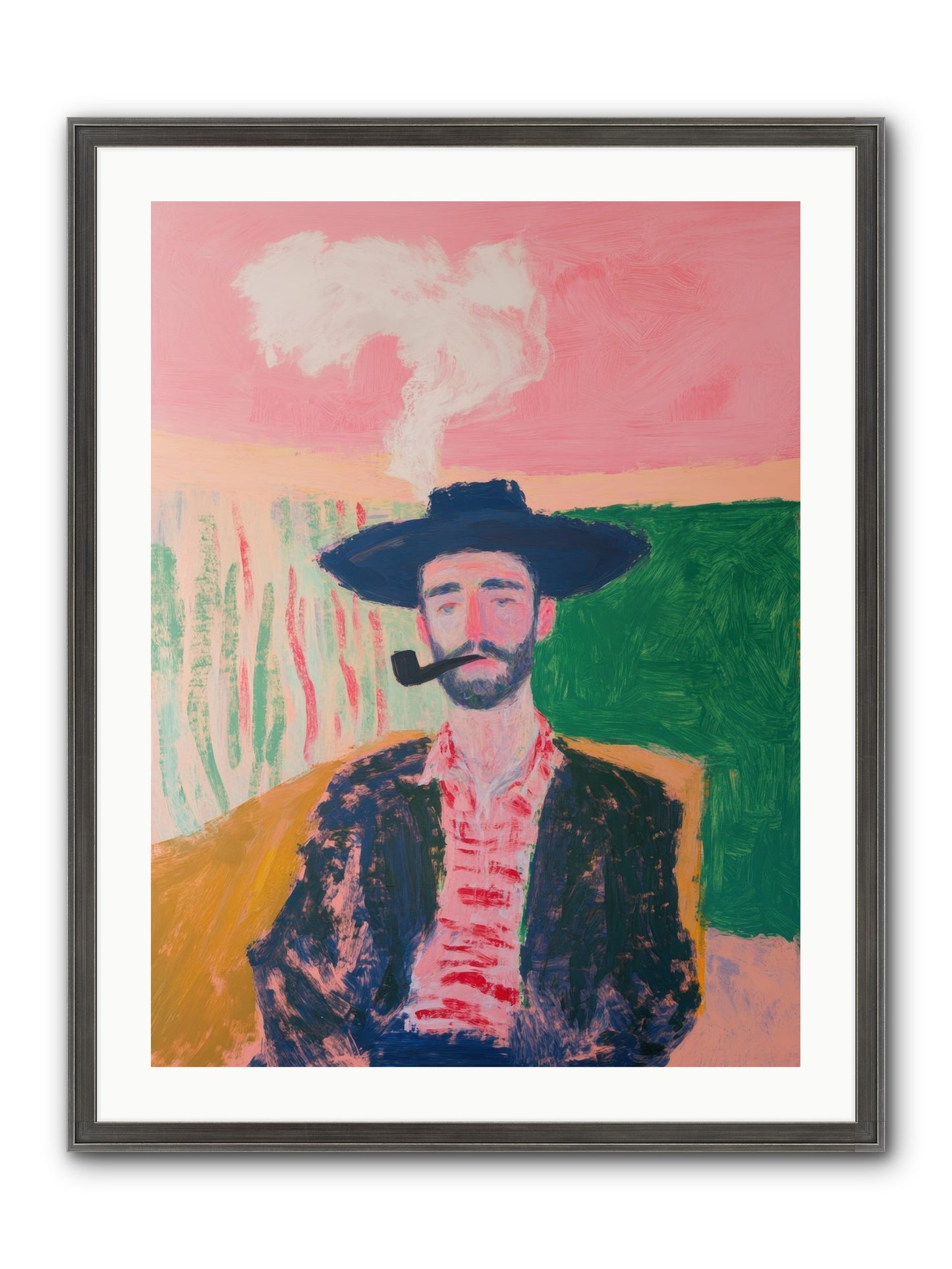 Roping Rebel Framed Print - Slimwoods Black/Silver 24x32